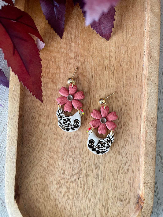 Floral Chicken Dangles- Made To Order