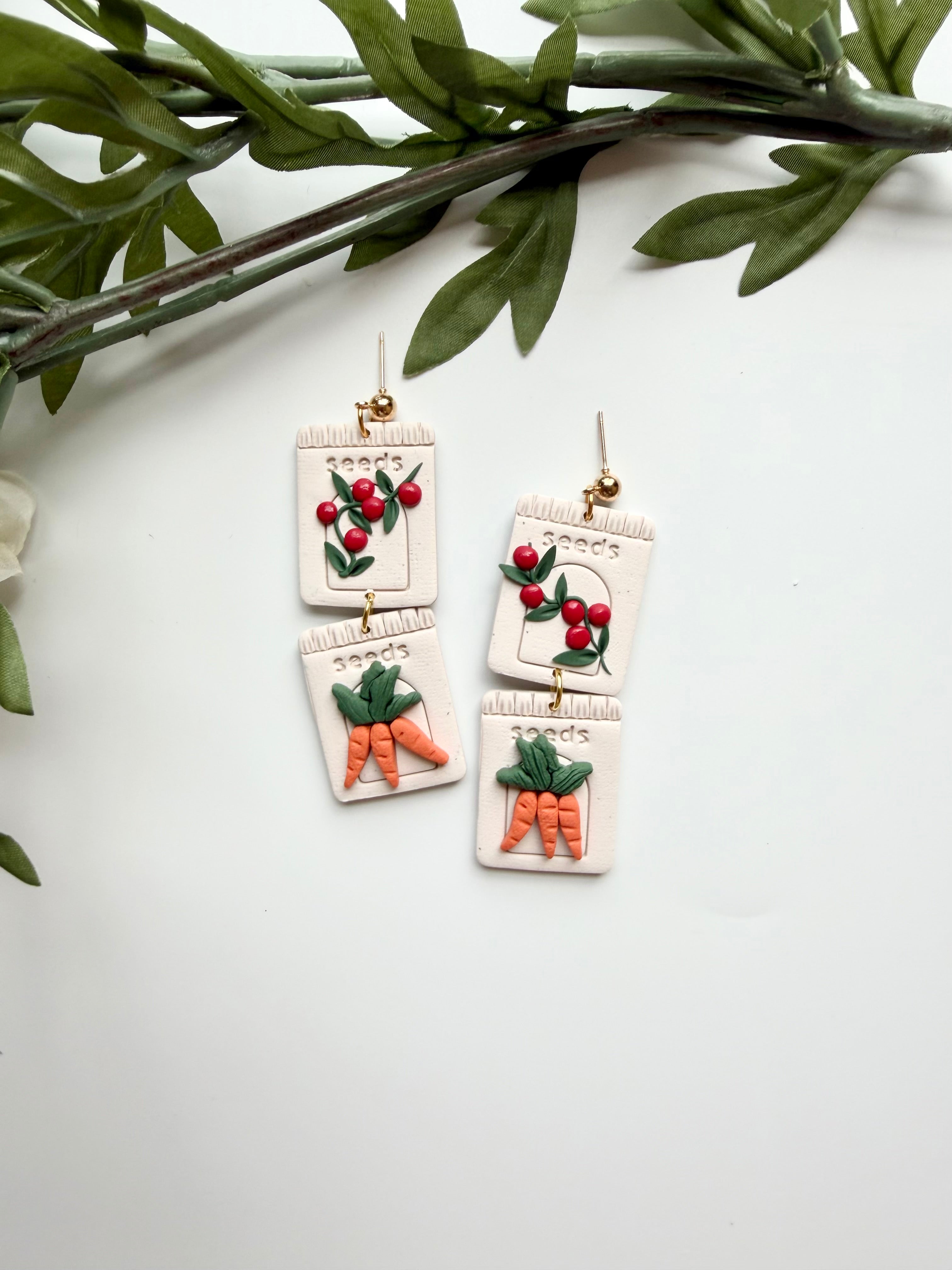 Double Seed Packet Dangles- Made to Order