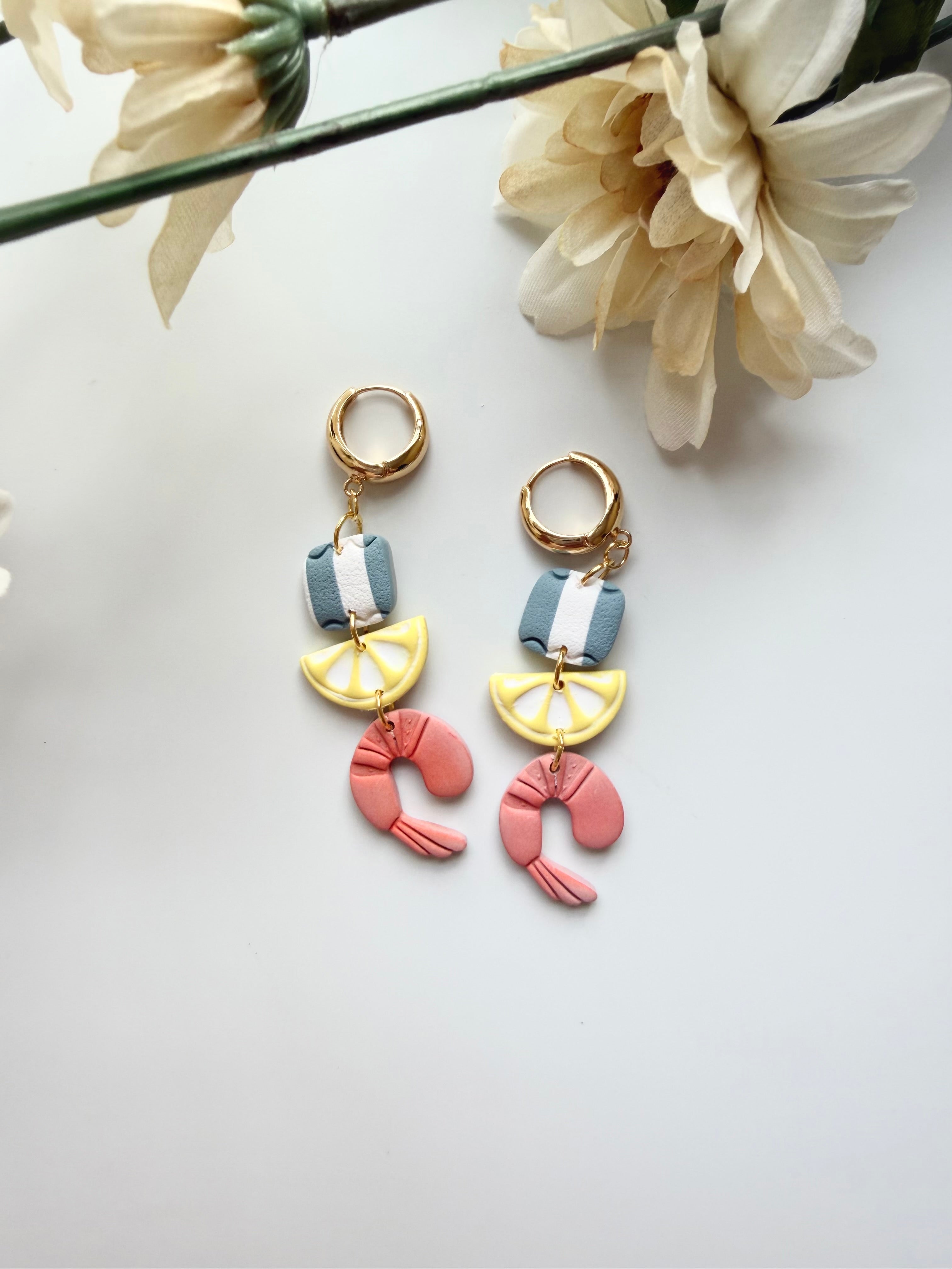 Lemon + Shrimp Dangles