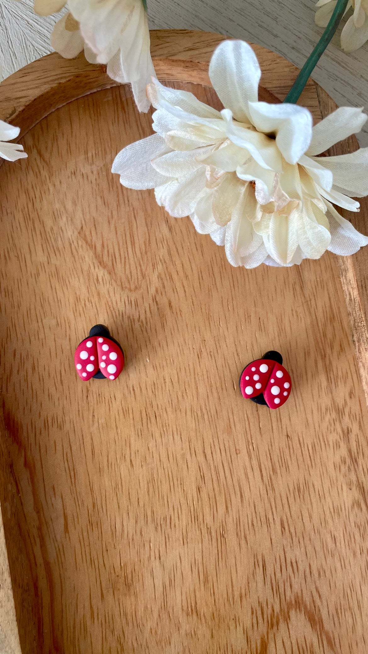 Lady Bug Studs