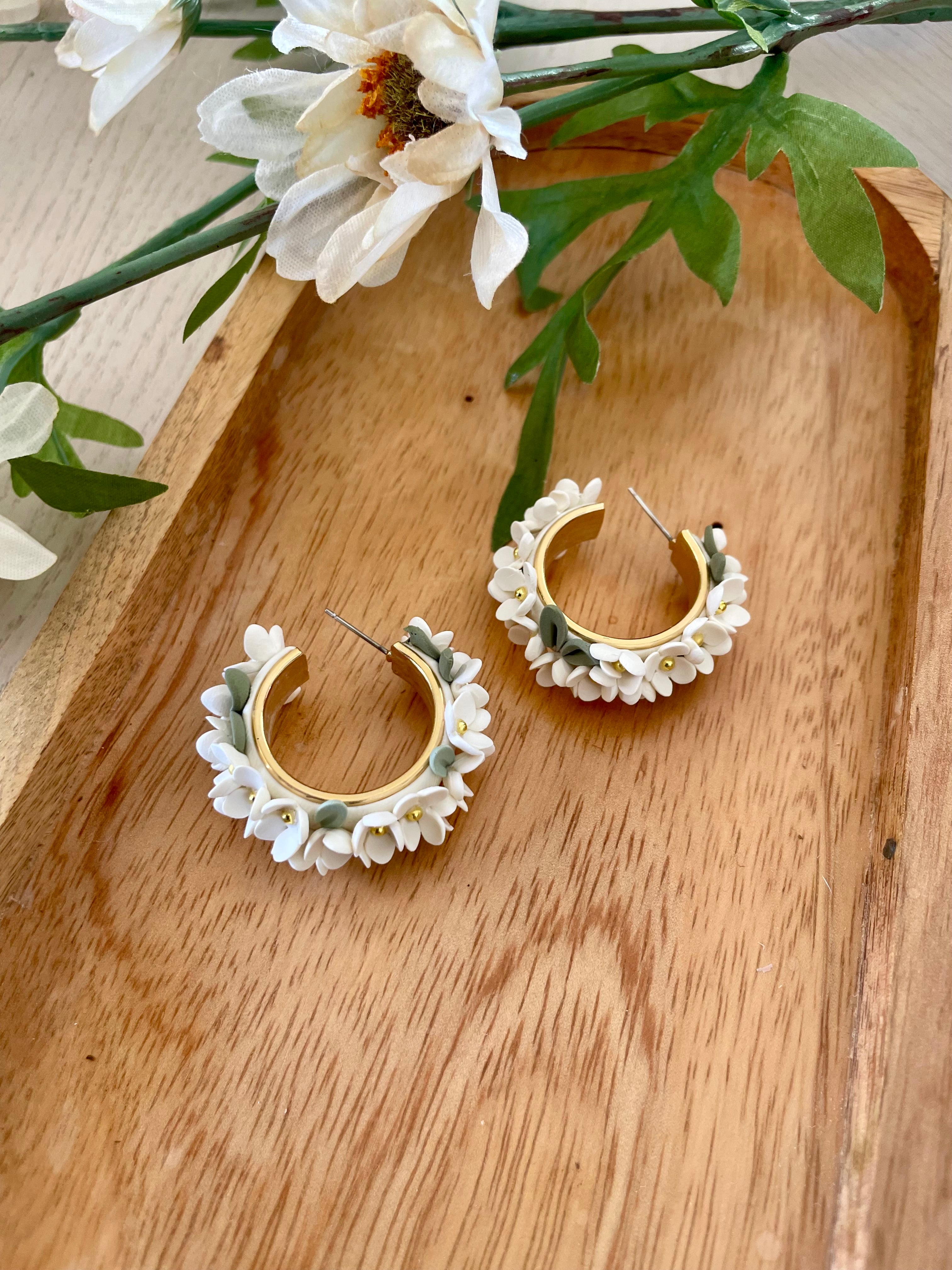White Hydrangea Hoops