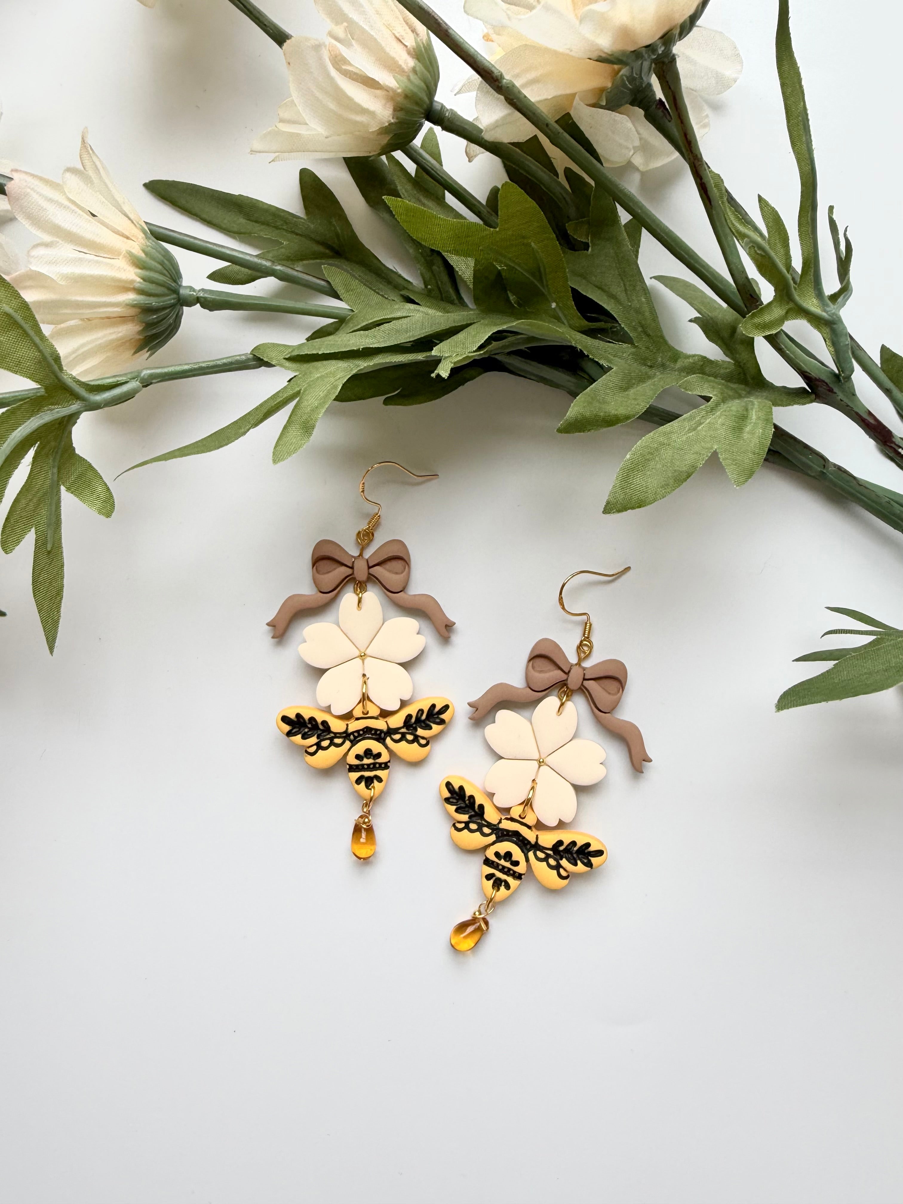 Honey Bee Trio Dangles
