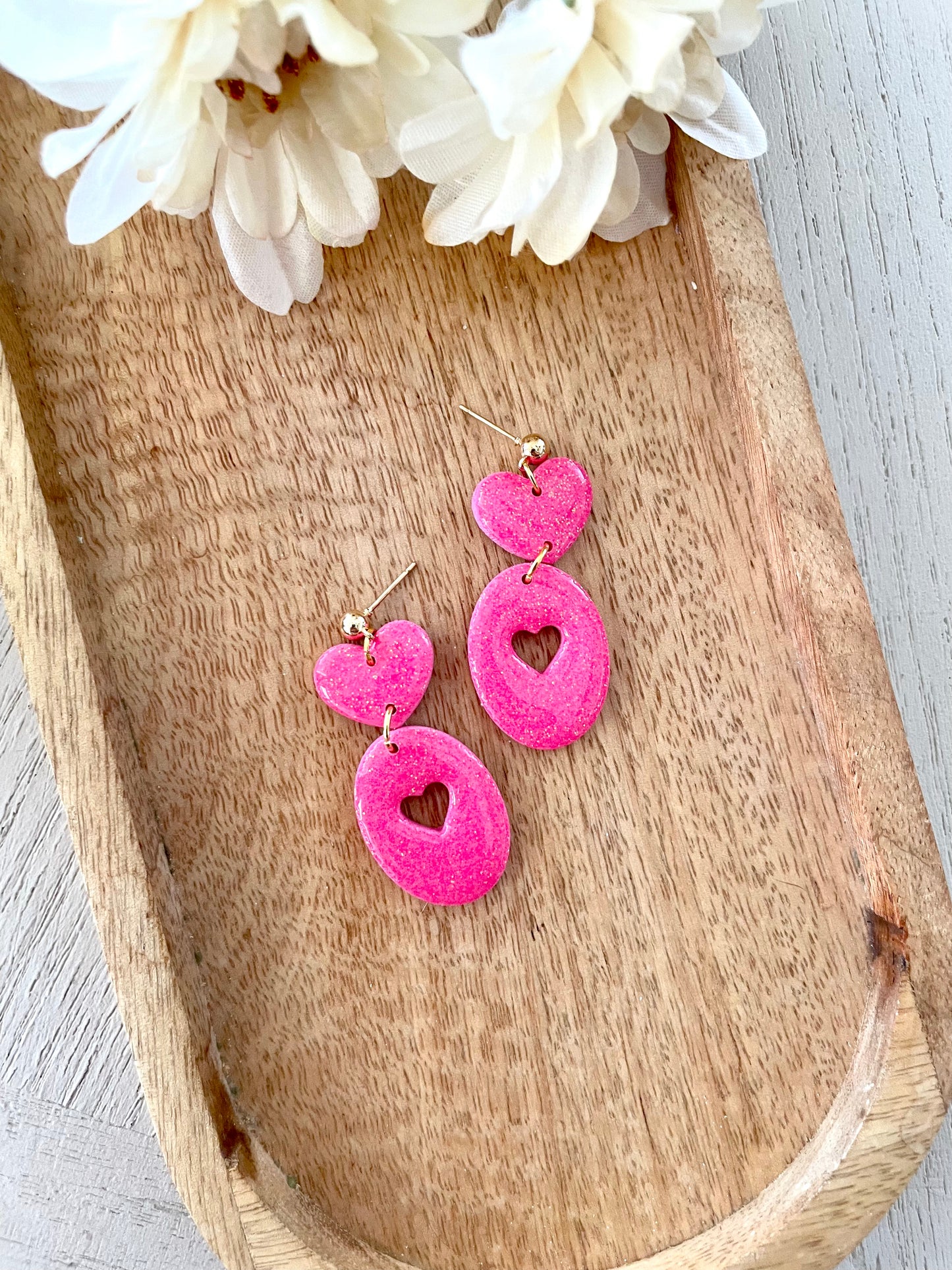 Sparkle Heart Dangles