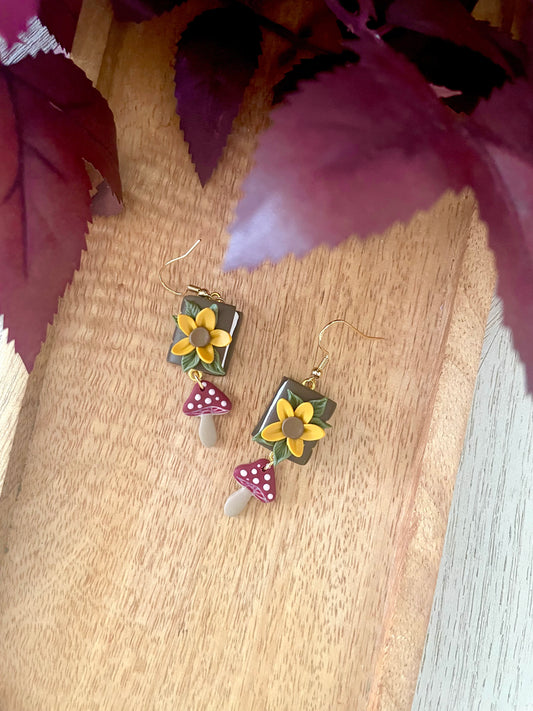 Mini Fall Book Dangles- Made To Order