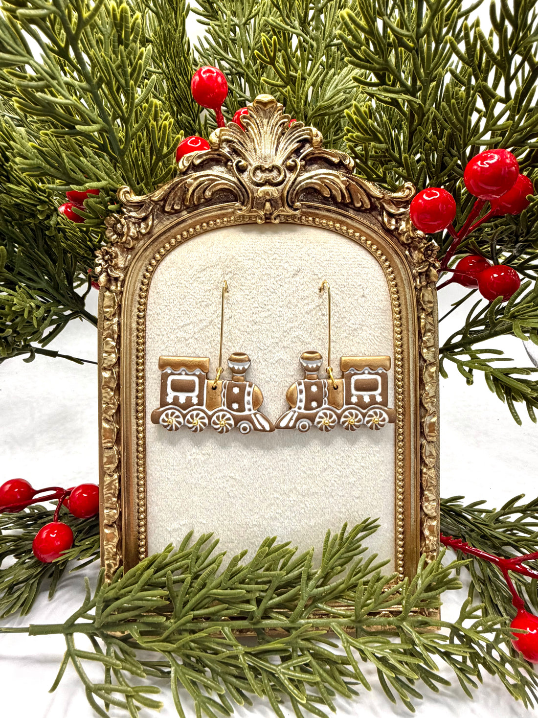 Gingerbread Train Dangles