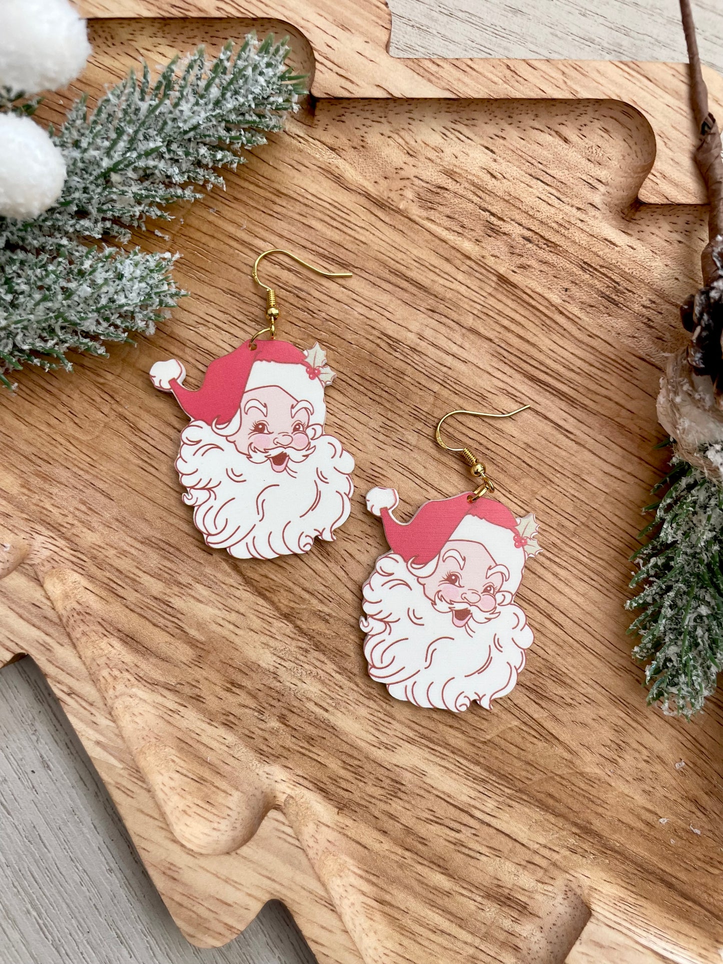 Acrylic Vintage Santa’s