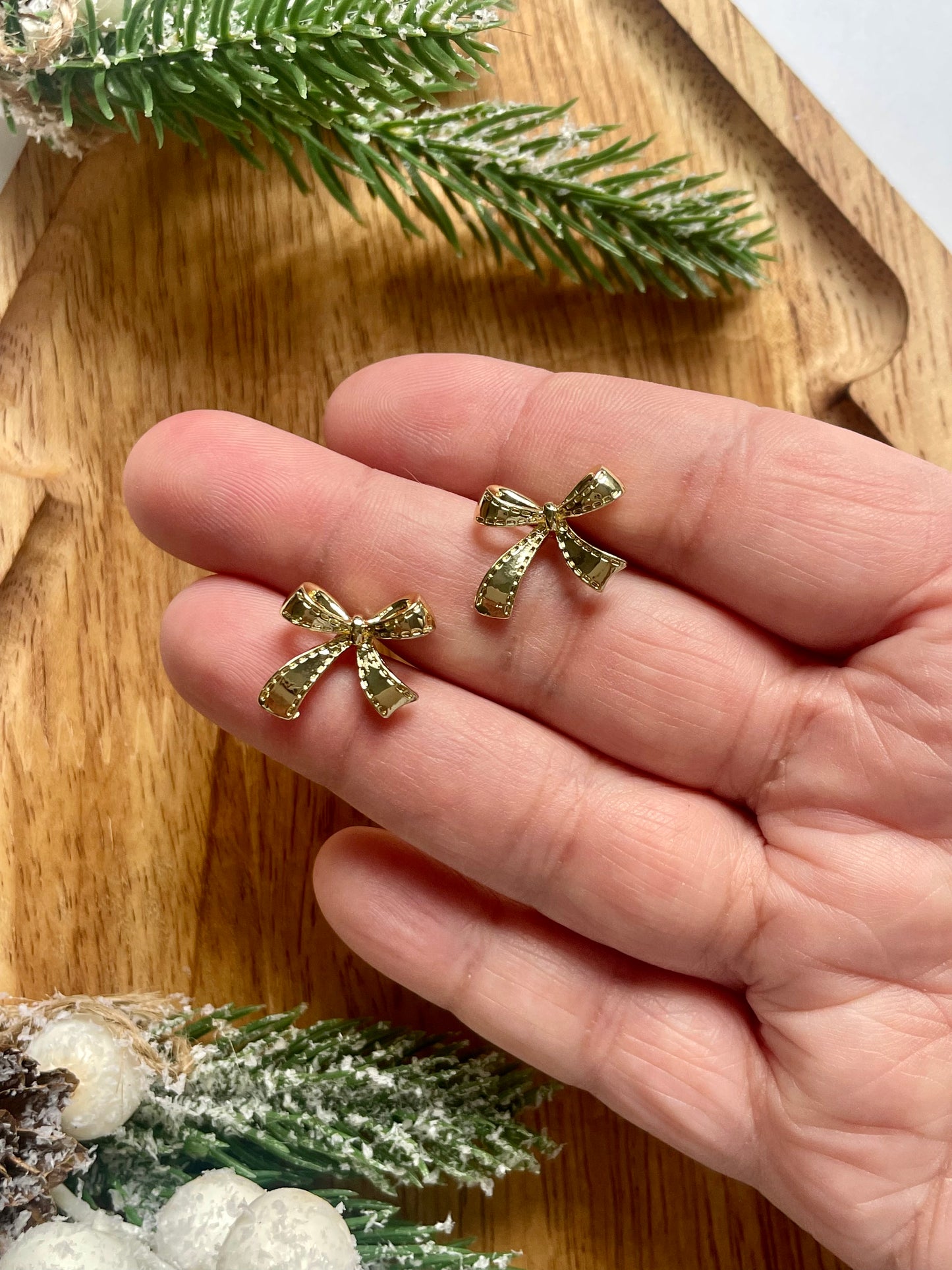 Gold Filled Bow Studs