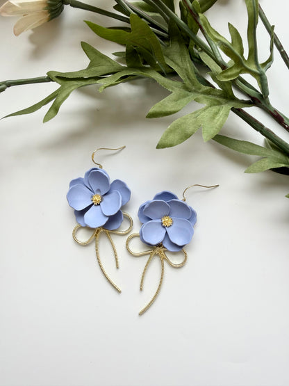 Hand-shaped Florals + Bow