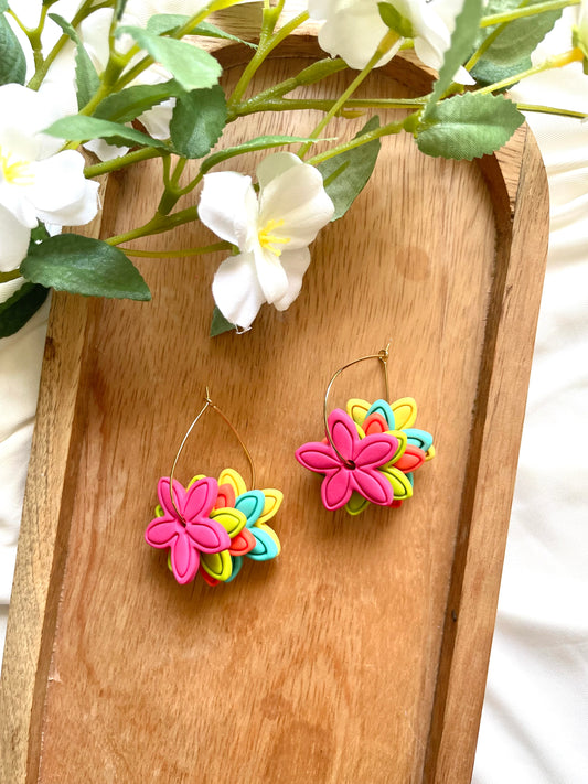 Tropical Multi-Flower Hoops