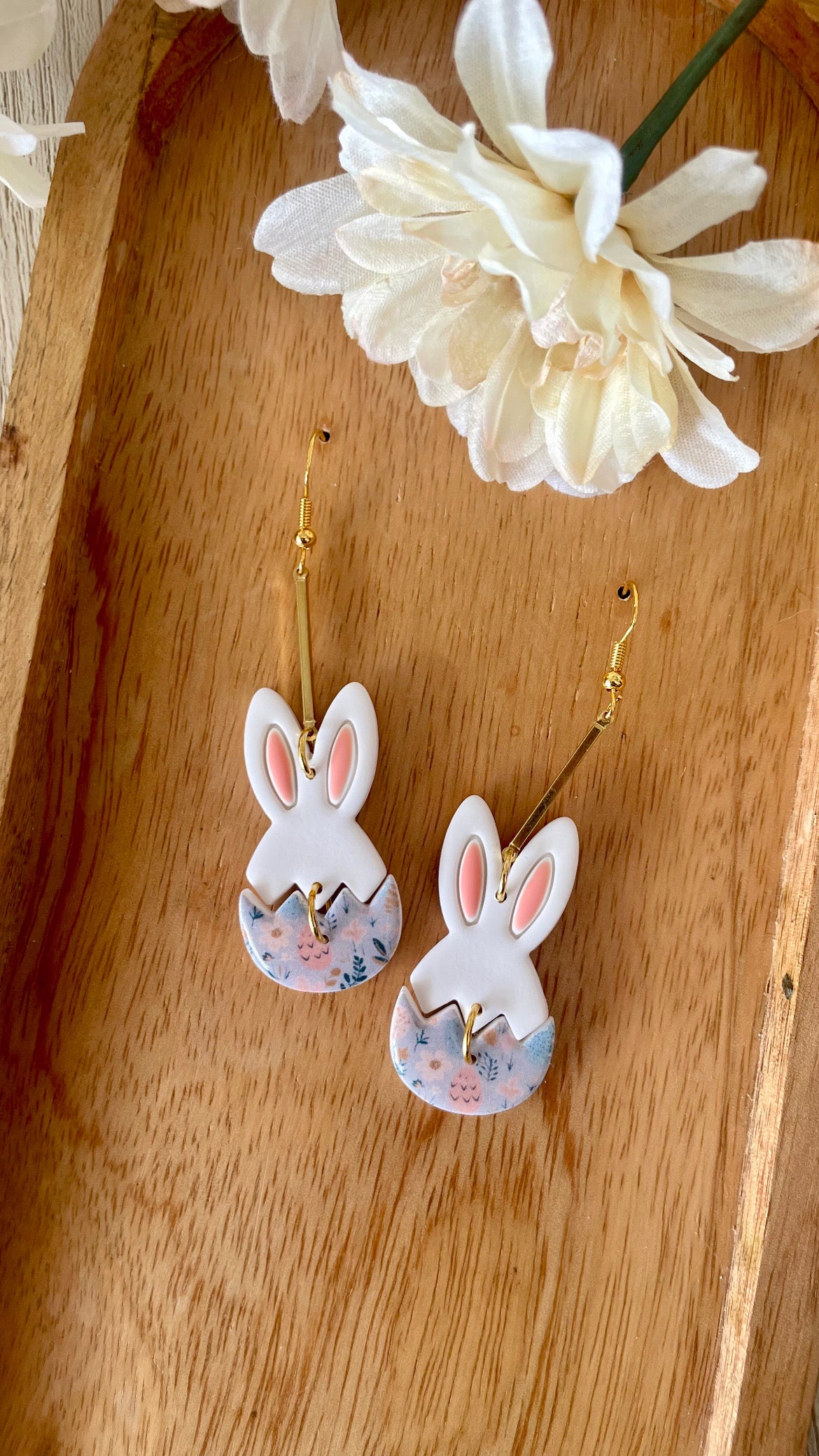 Bunny Shell Dangles