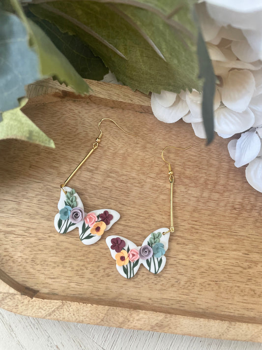 Wildflower Butterfly Dangles