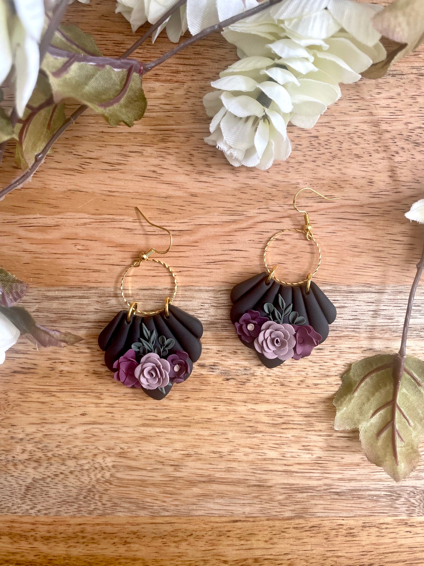 Spooky Floral Dangles