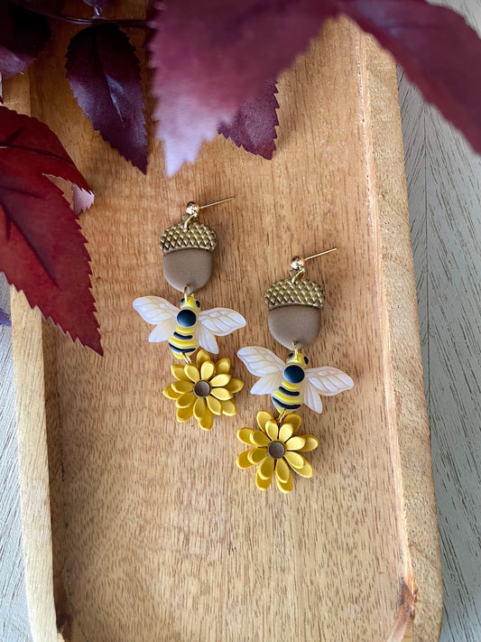 Bee Trio Dangles- Made To Order