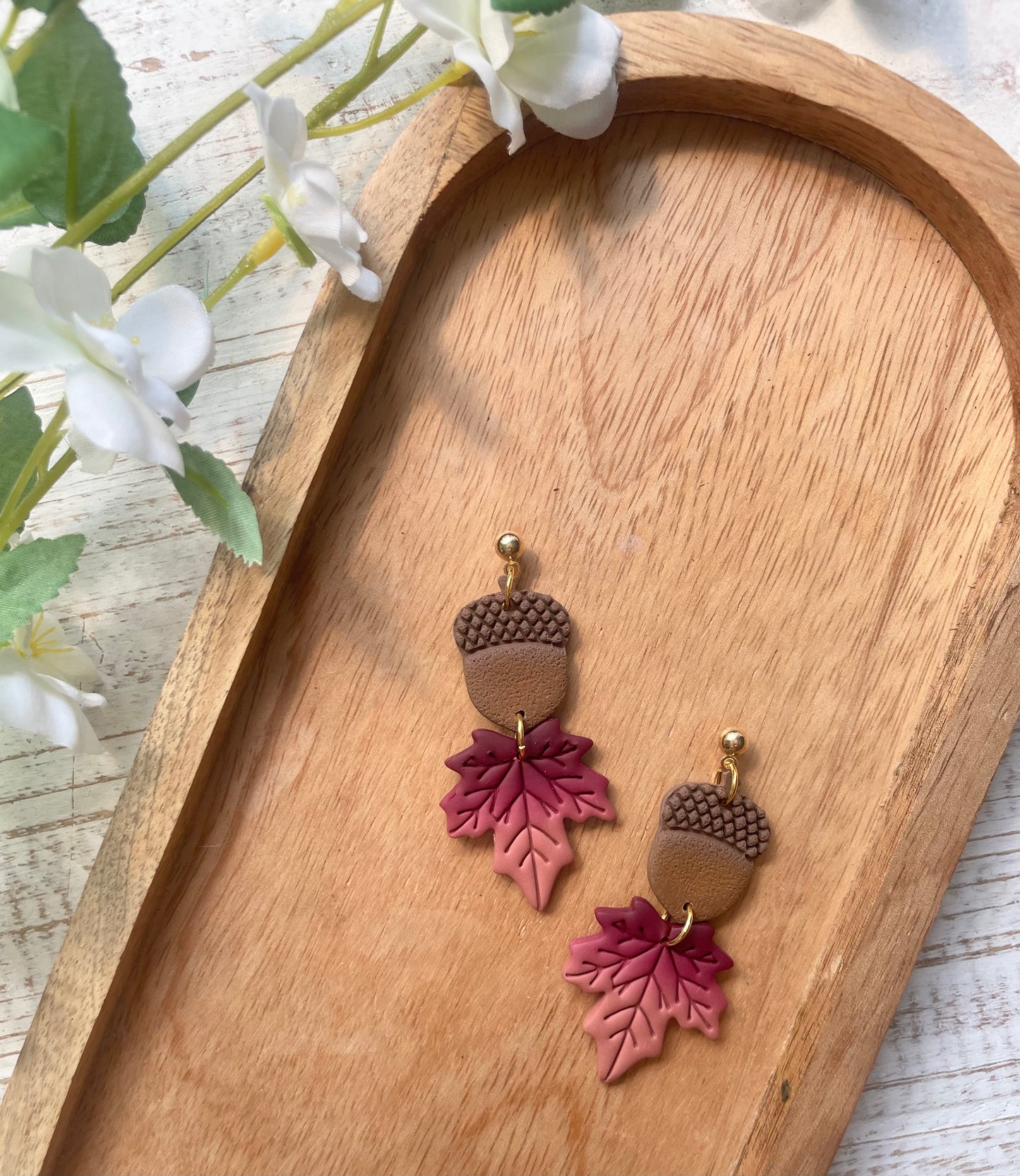 Acorn Leaf Dangles