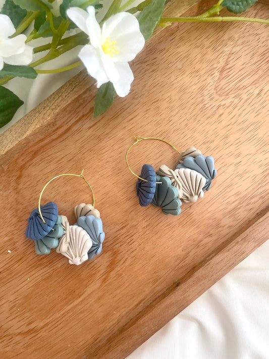 Seashell Hoops