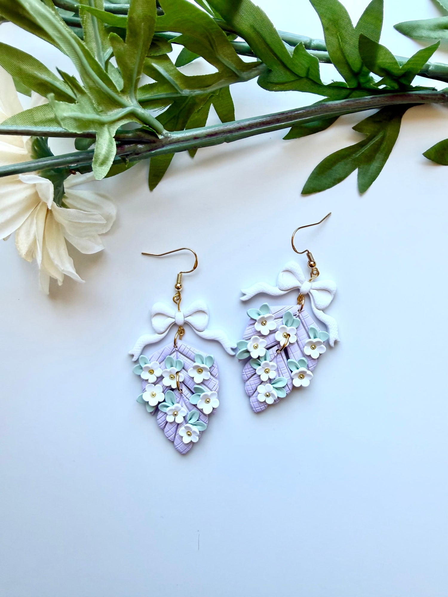 Floral Leaf Dangles