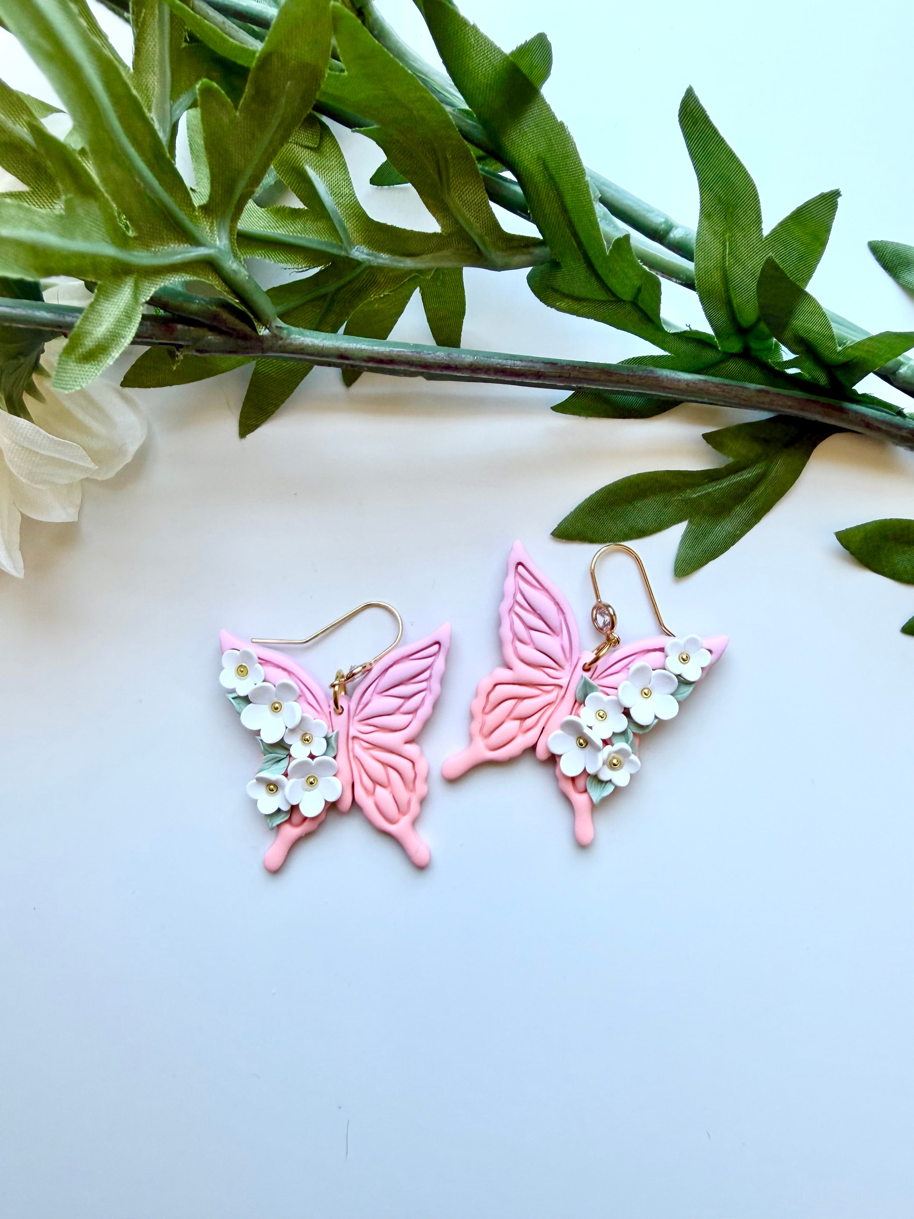Ombré Butterfly Dangles