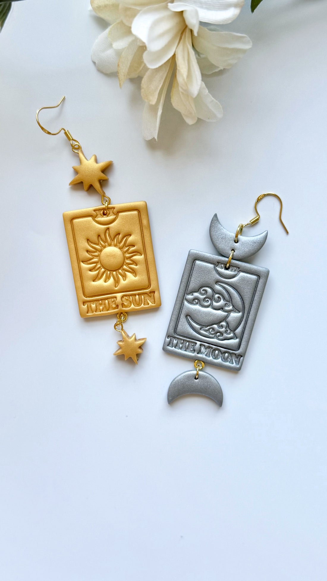 Sun &amp; Moon Tarot Card Dangles