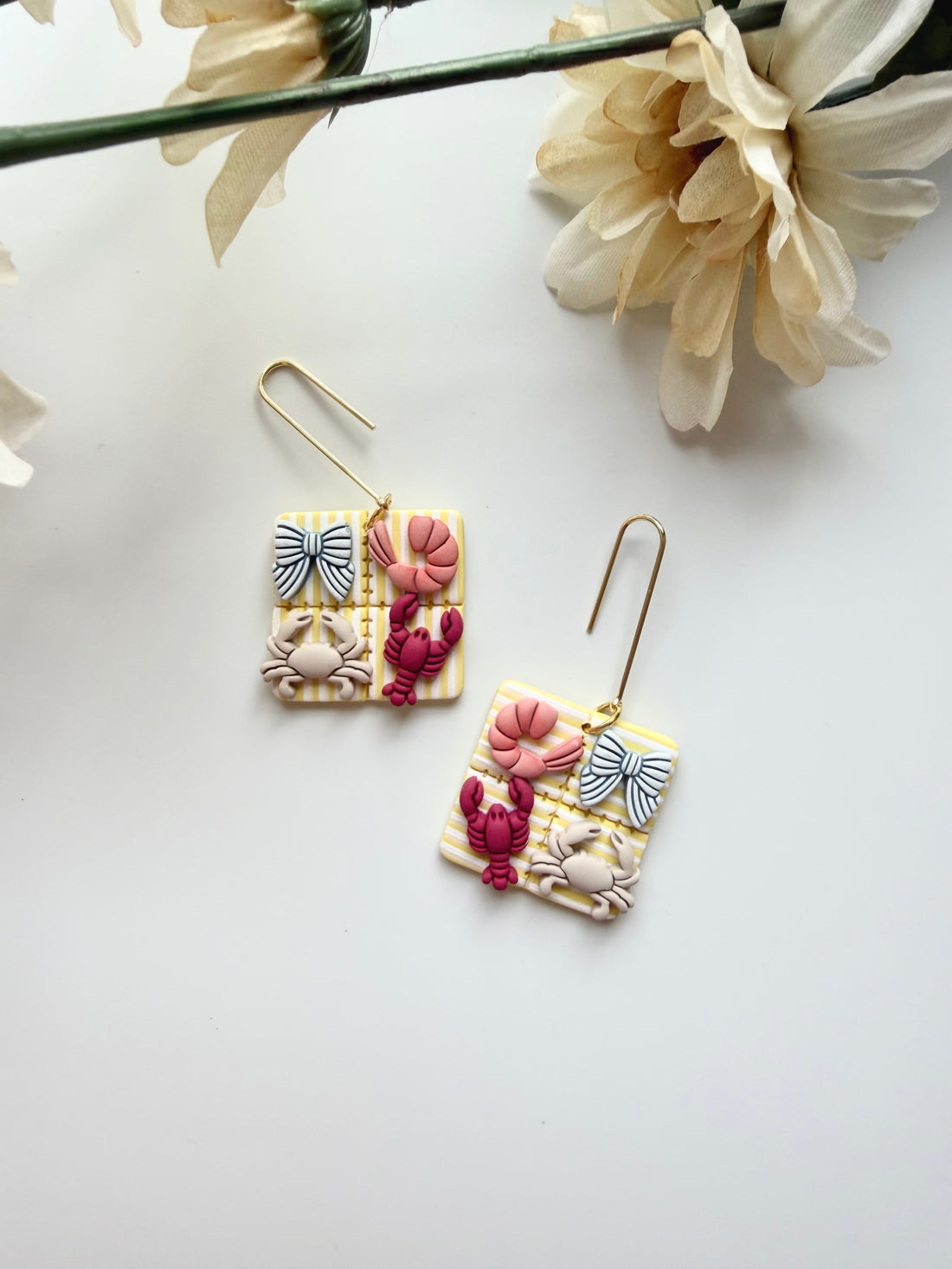 Seaside Quilted Dangles