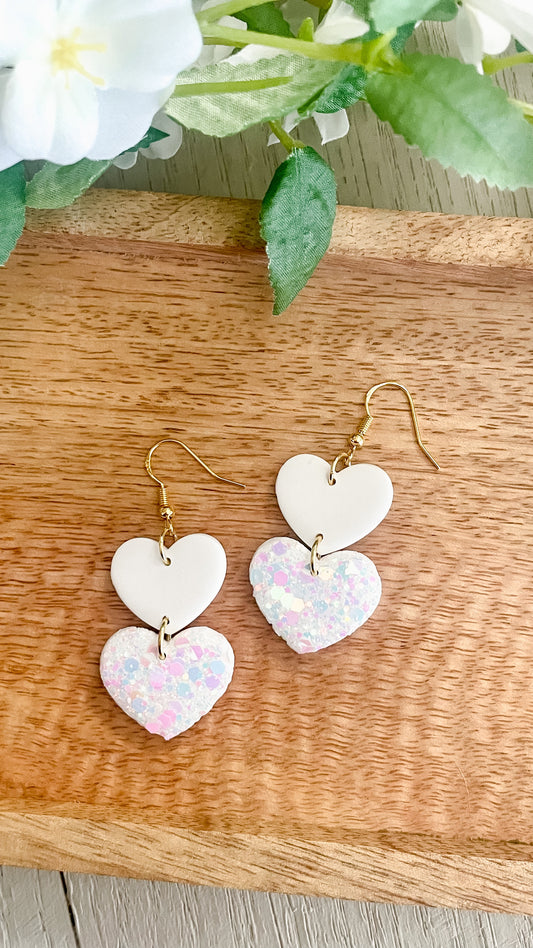 White Sparkle Dangles