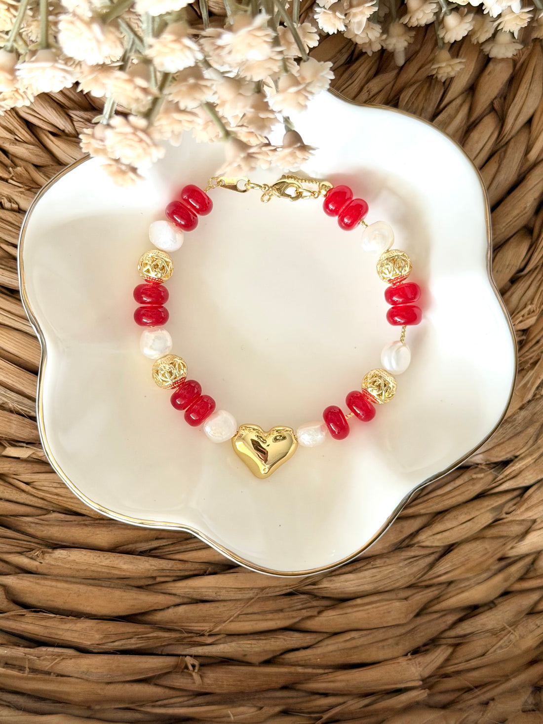 Beaded Valentine’s Bangle