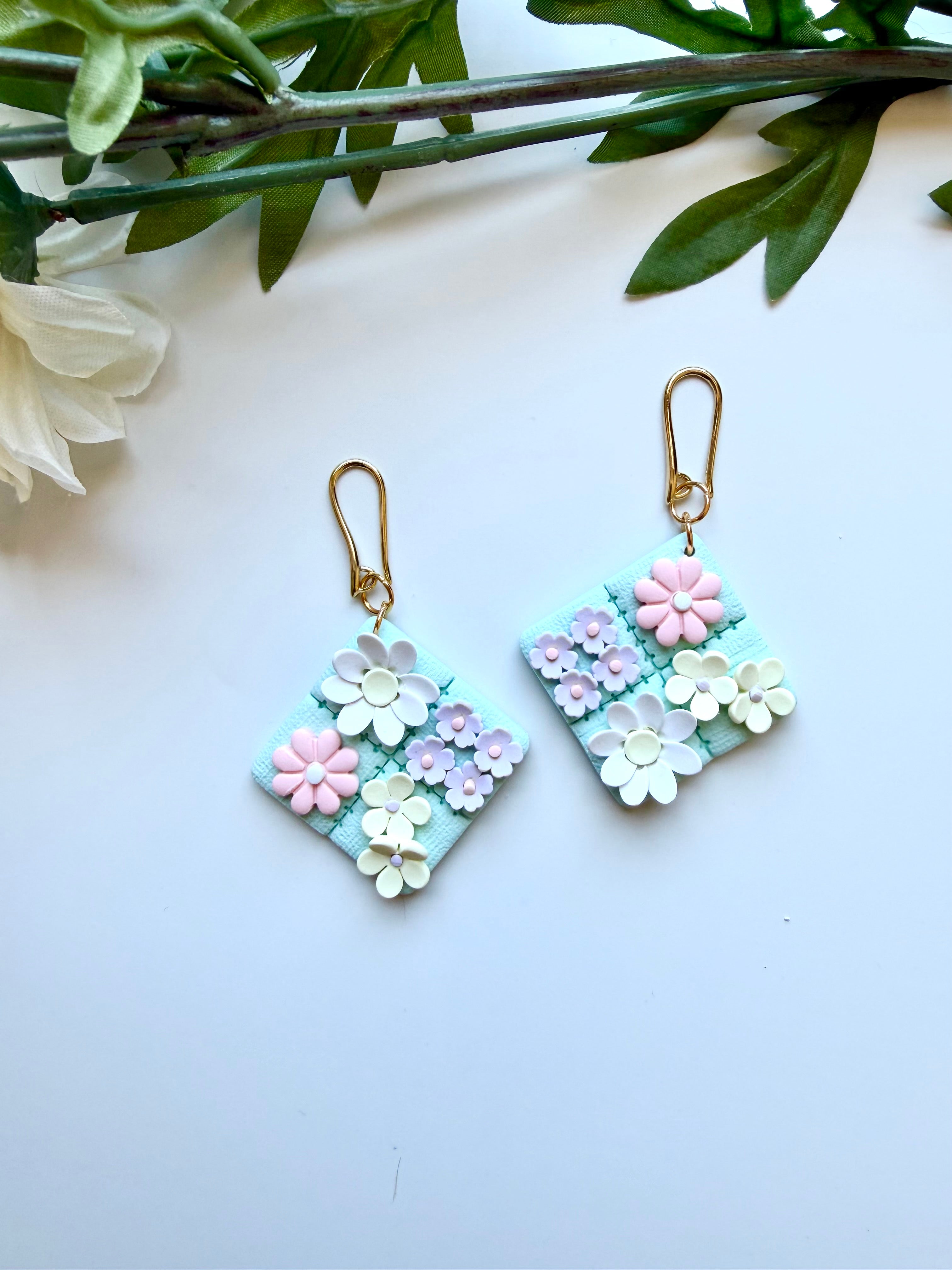 Floral Quilt Dangles