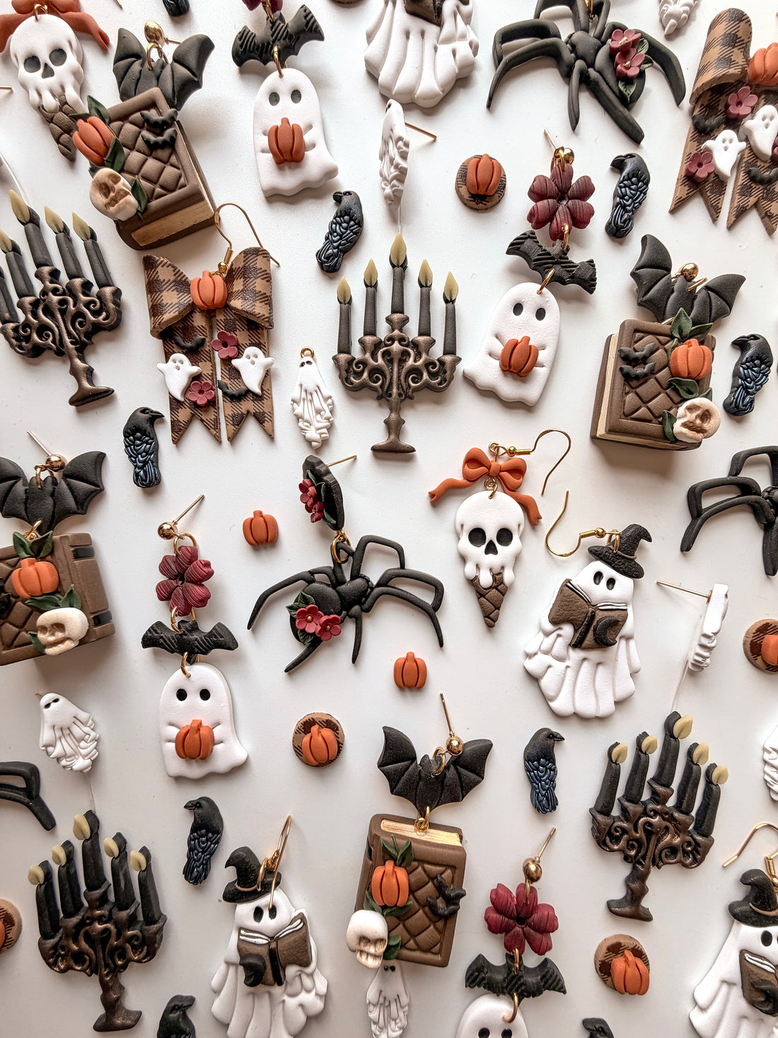 Floral Spider Dangles