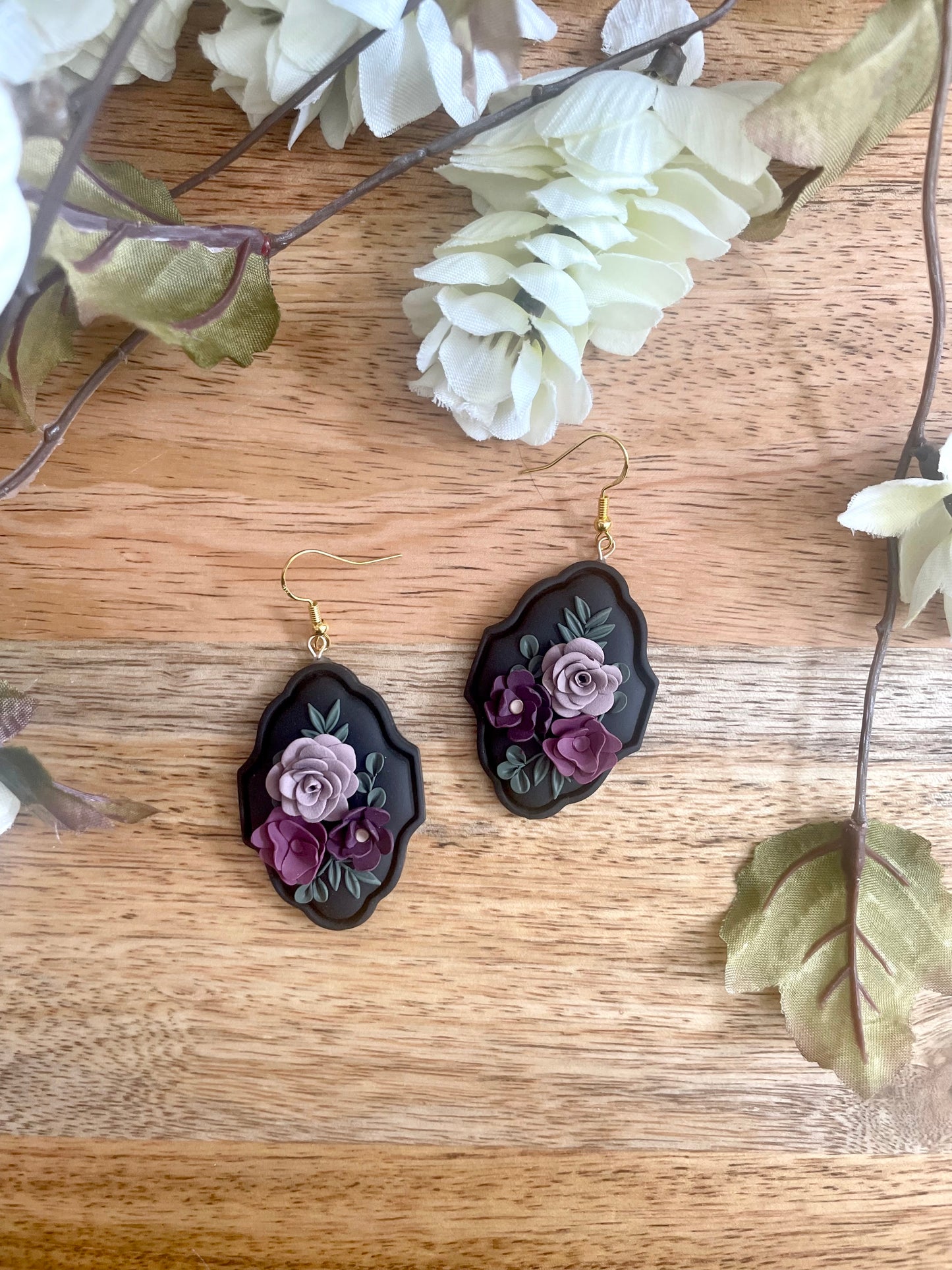 Spooky Floral Dangles