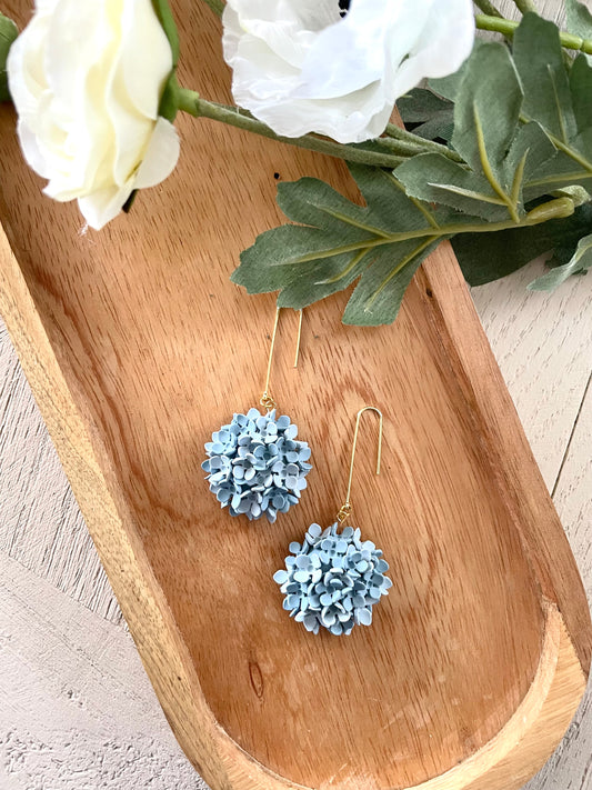 Hydrangea Drop Dangles- MADE TO ORDER