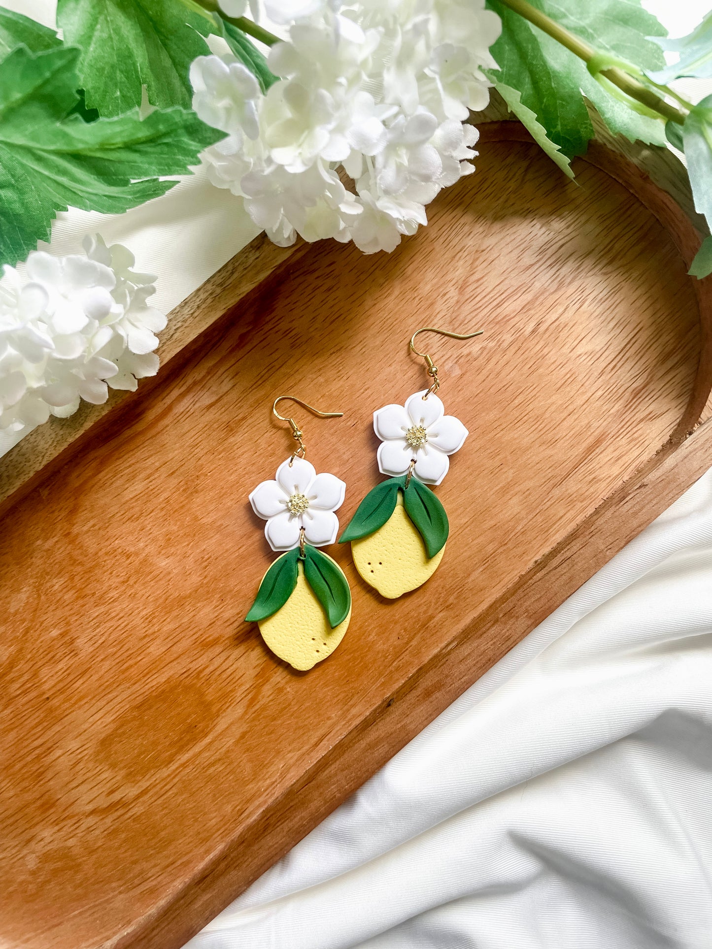 Lemon + Flower Dangles