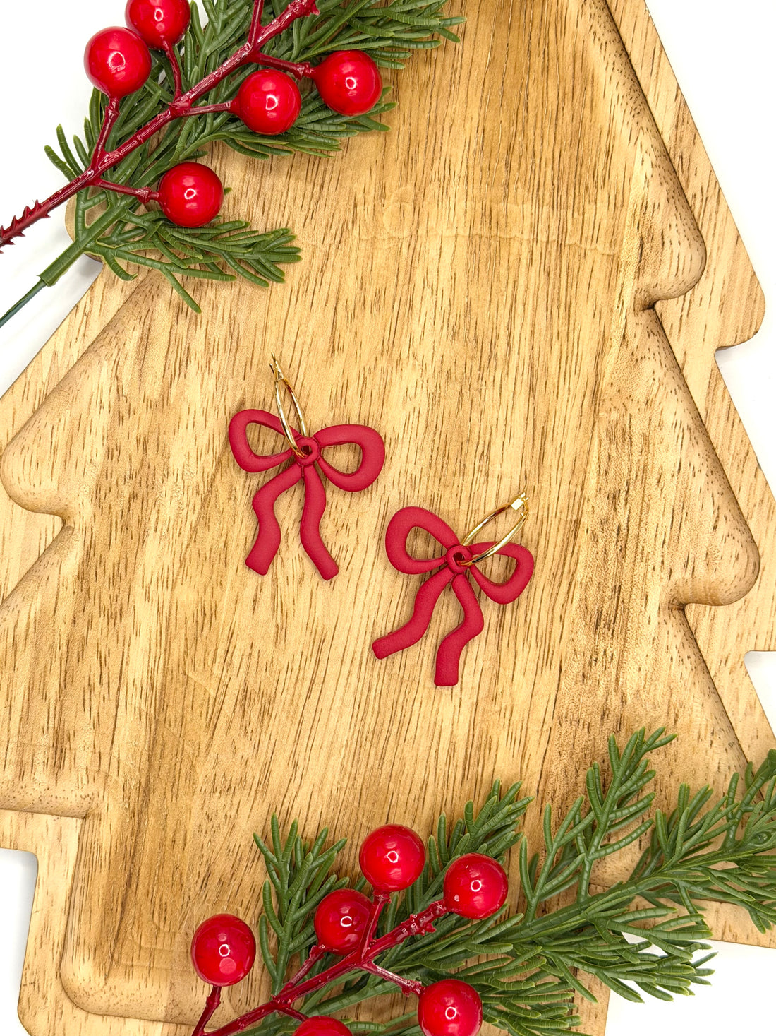 Red Bow Hoops