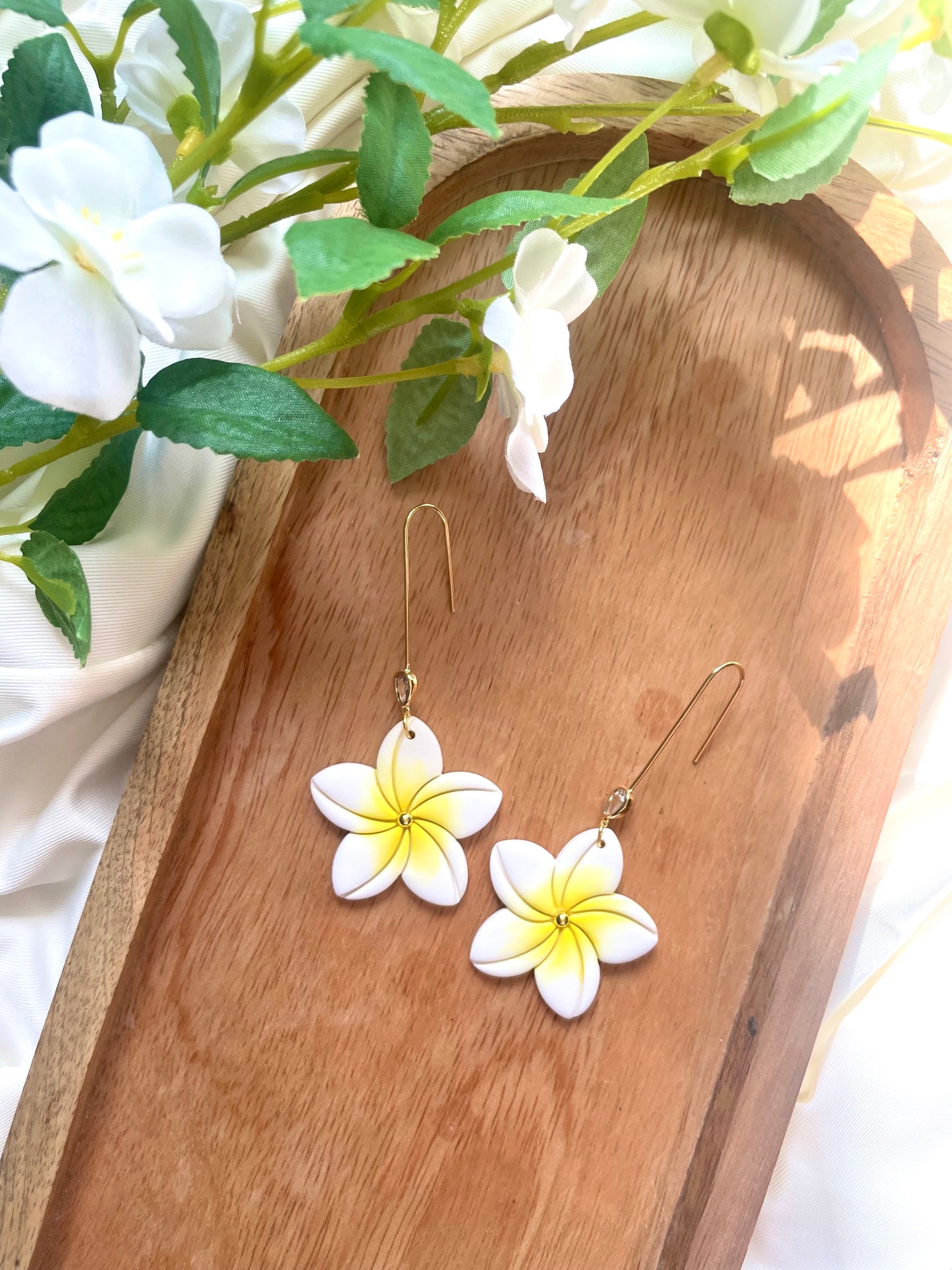 Large Classic Plumeria Dangles