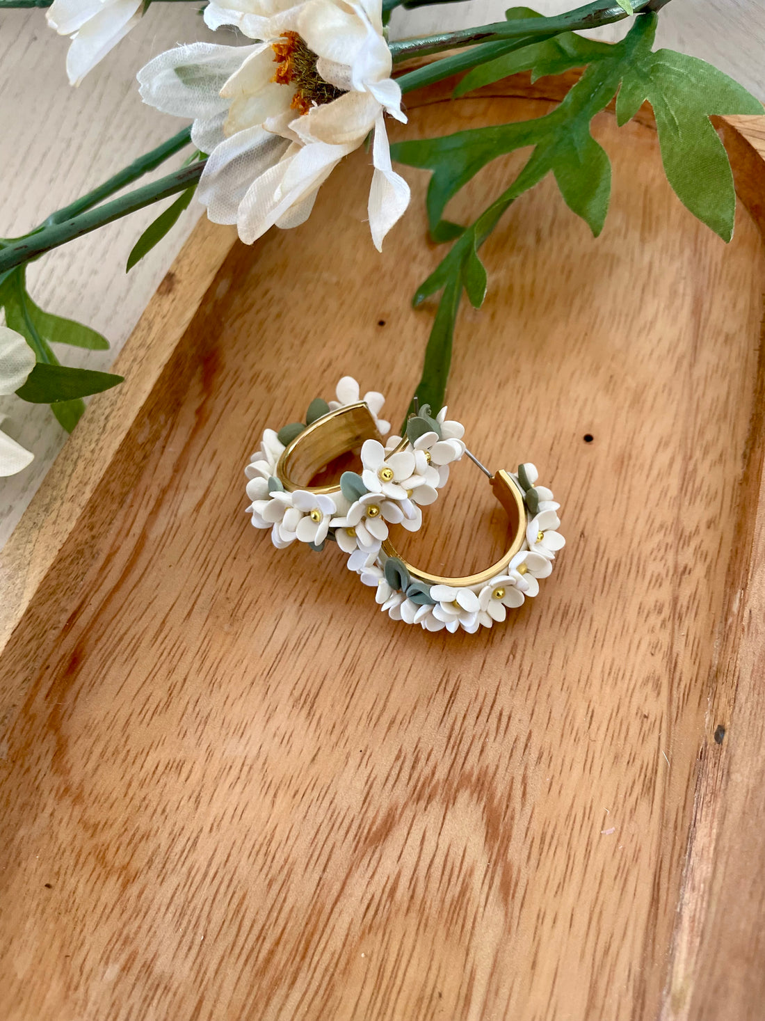 White Hydrangea Hoops