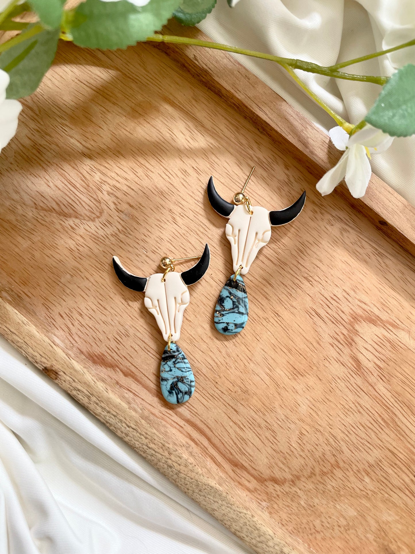 Bull Skull Dangles