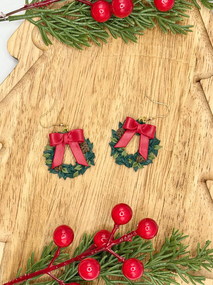 Red Bow Wreaths