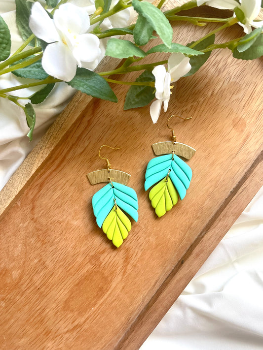 Colorblock Leaf Dangles