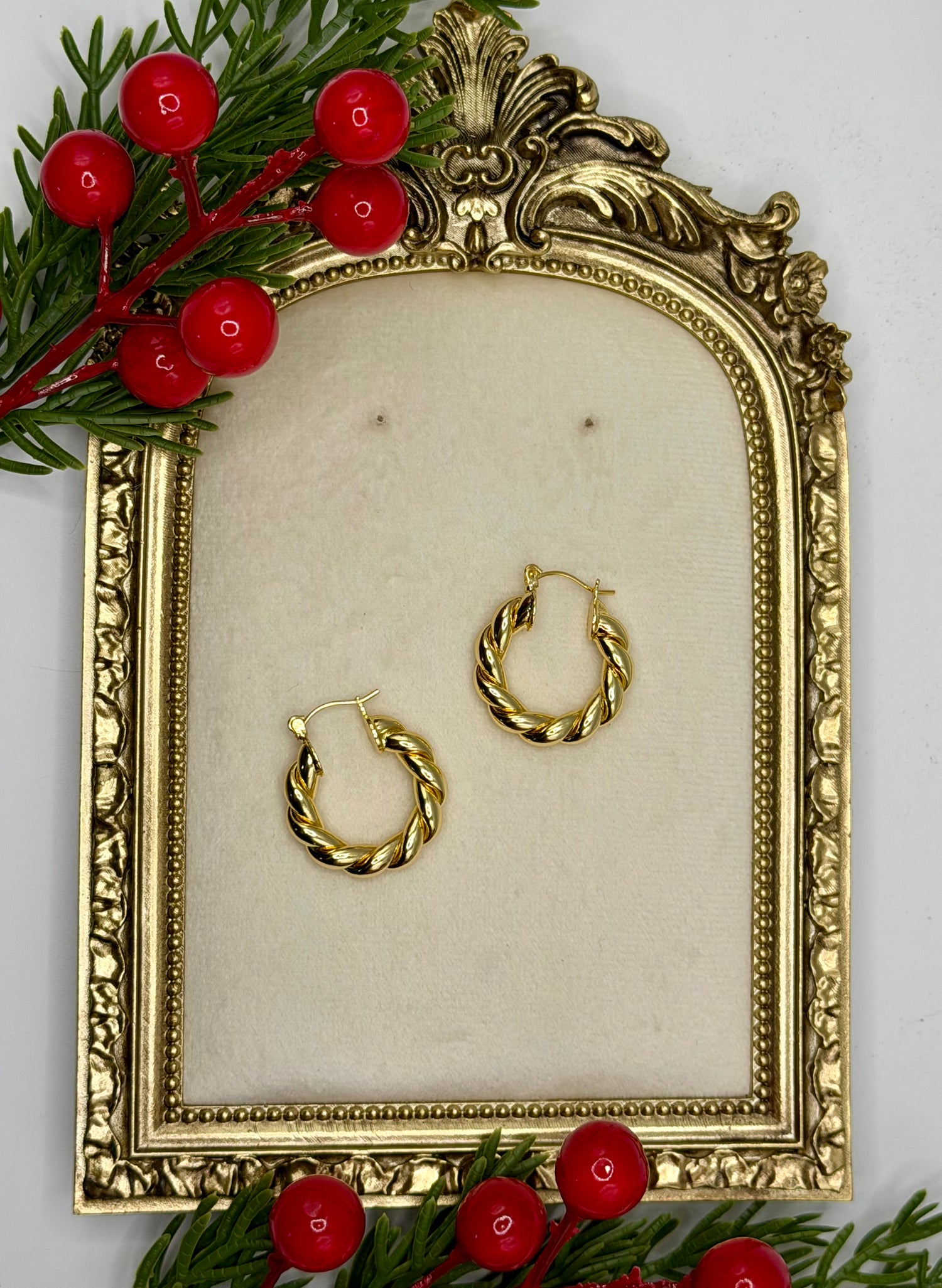 Twisted Gold Filled Hoops