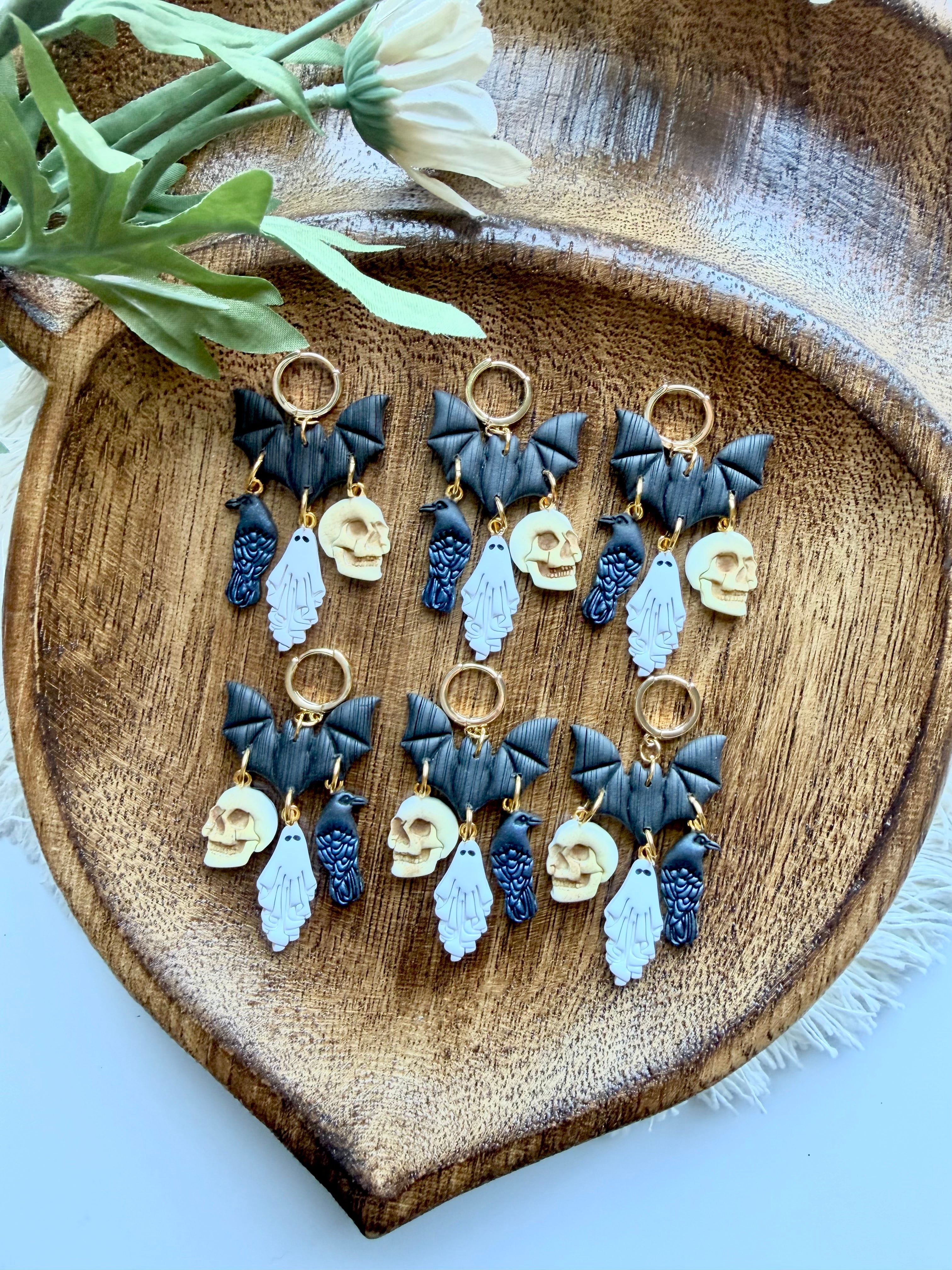 Spooky Charm Bats