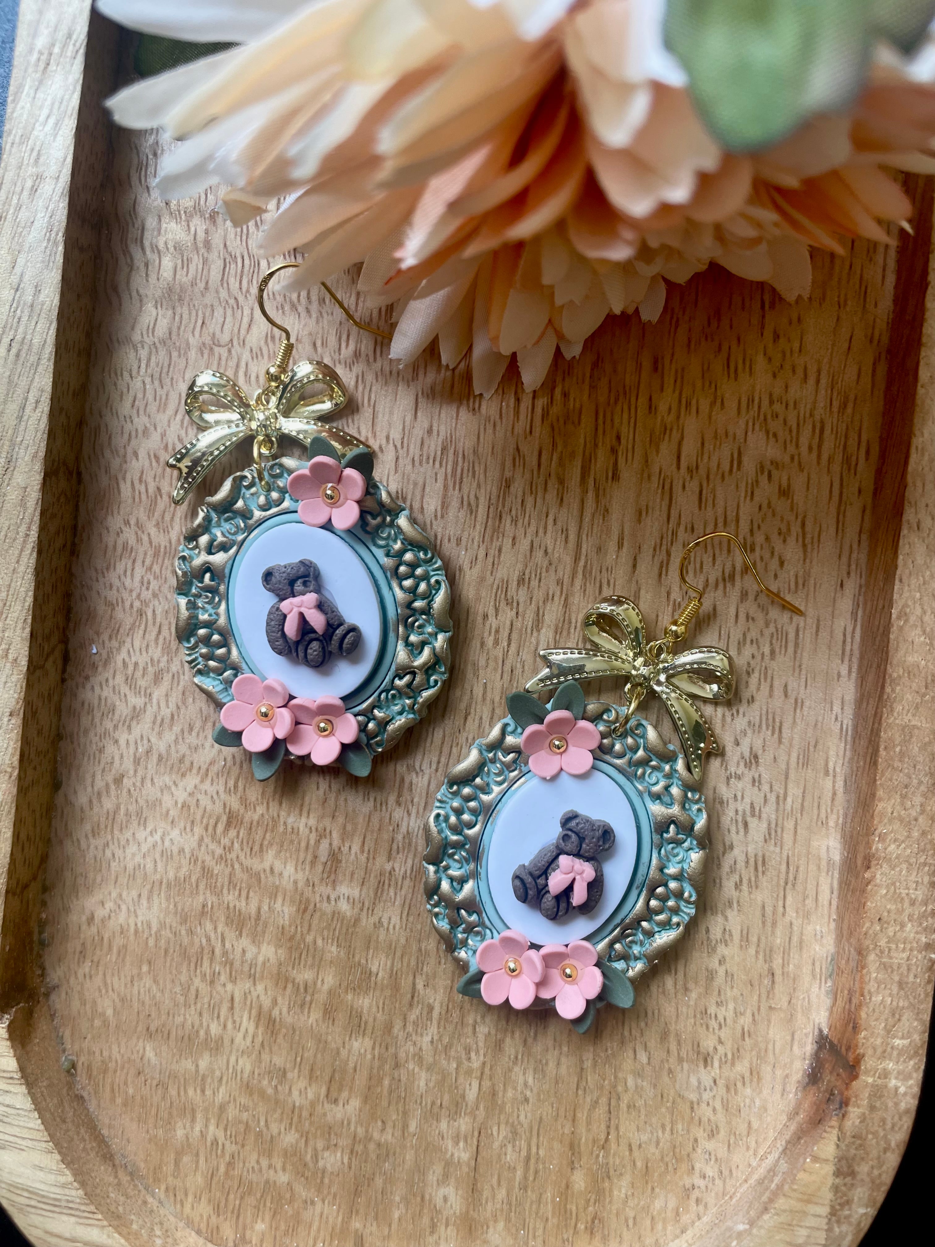 Vintage Teddy Bear Dangles