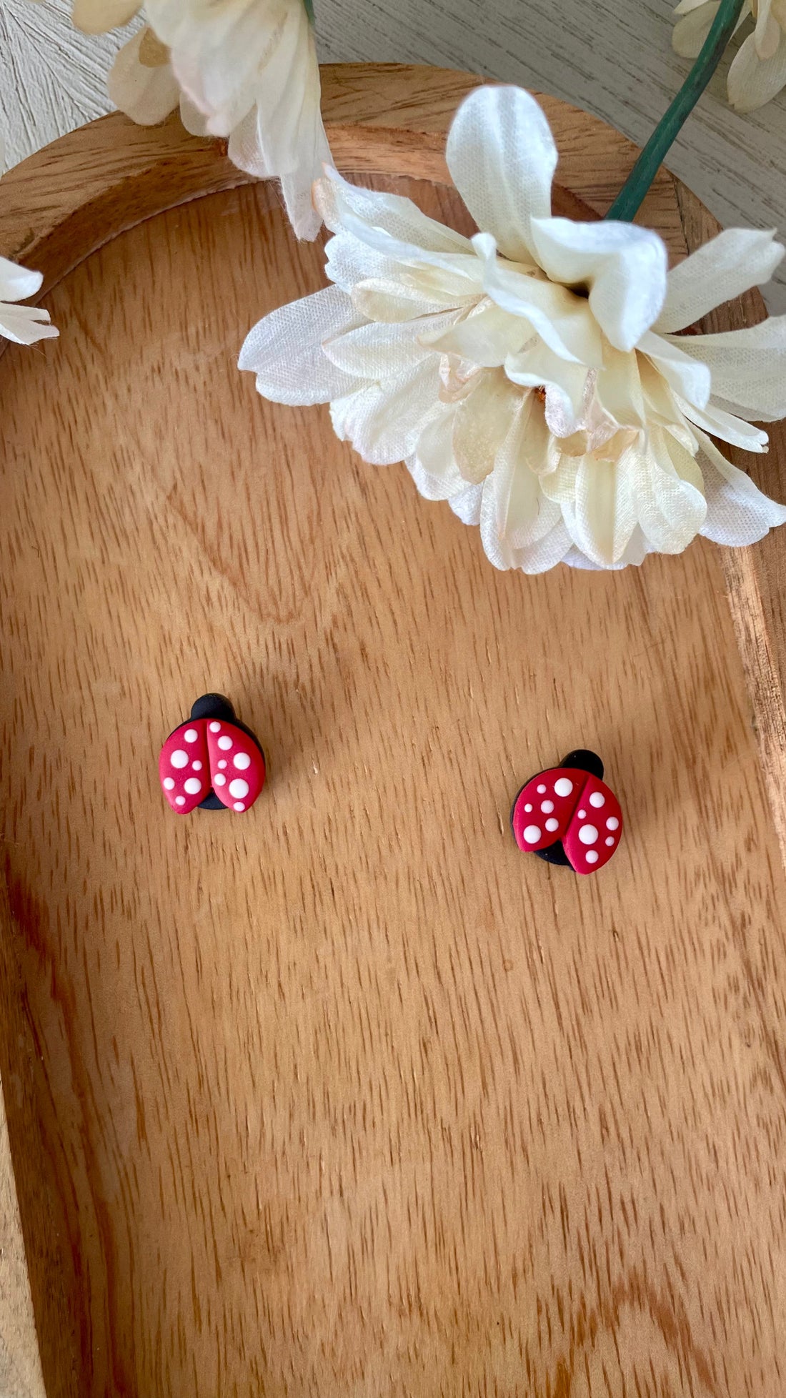 Lady Bug Studs
