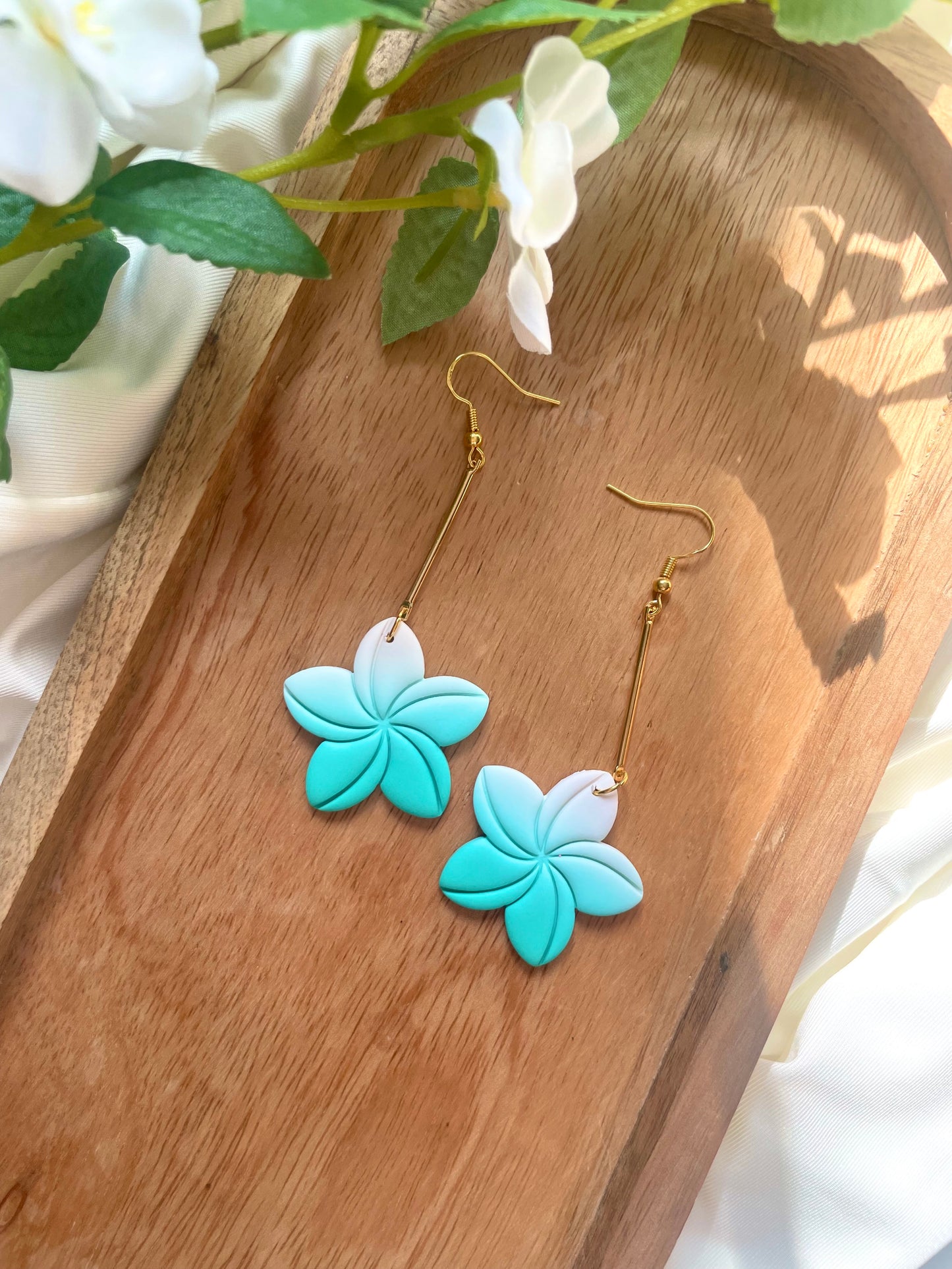 Large Plumeria Dangles- Multiple Colors