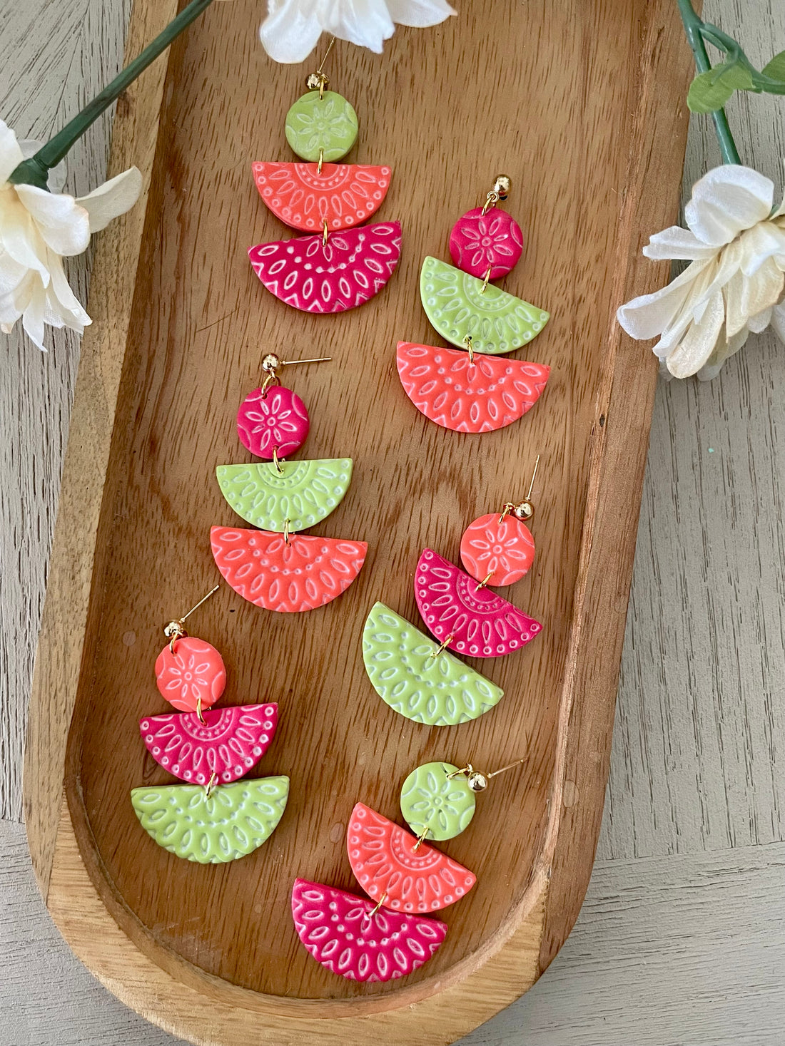 Mismatched Colorblock Dangles