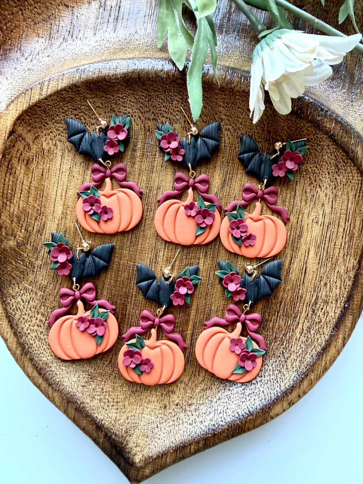 Floral Bat Trio