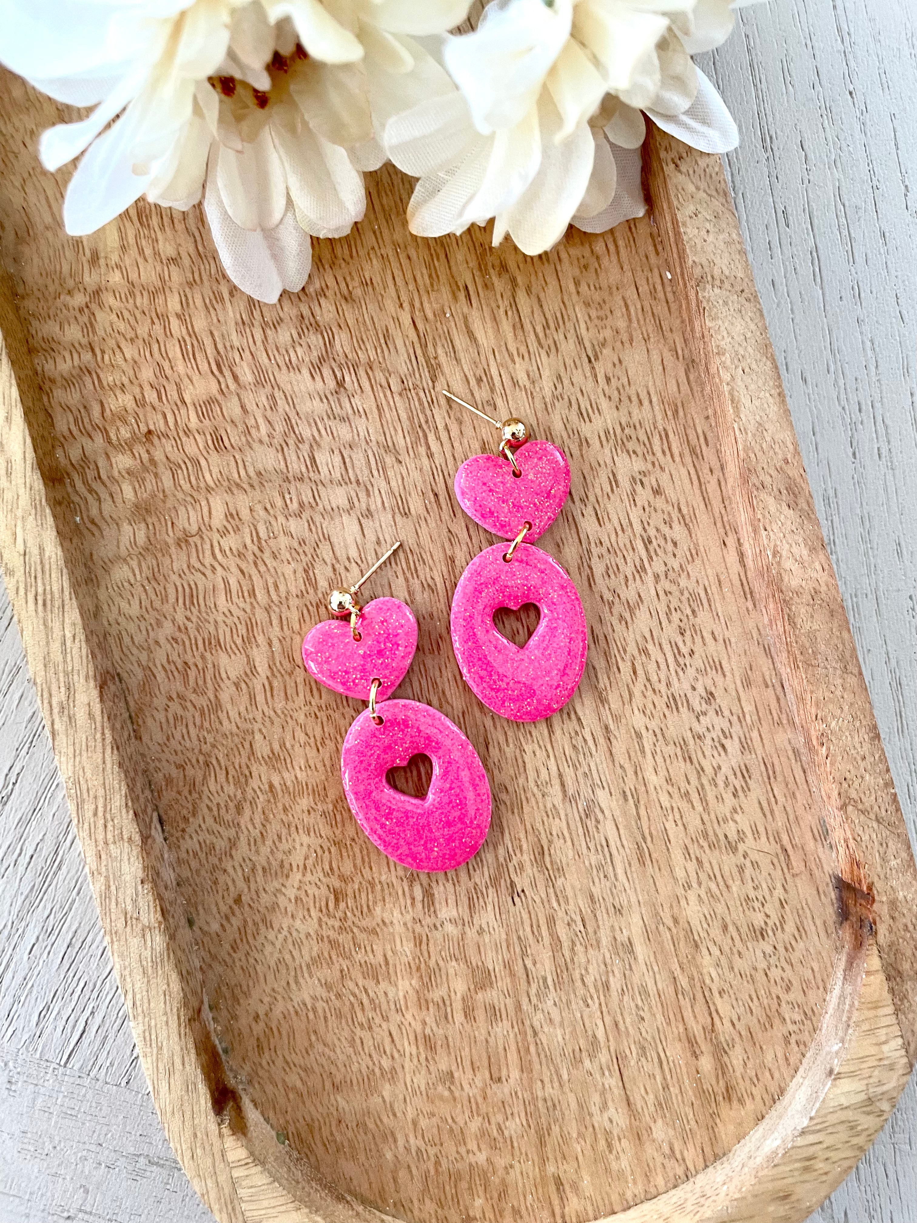 Sparkle Heart Dangles