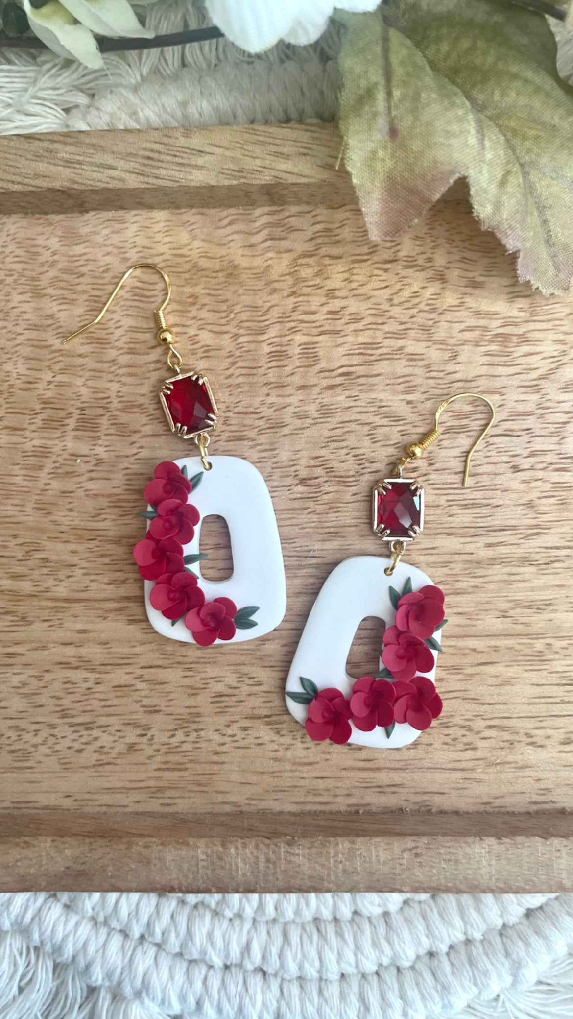 Red and White Floral Collection