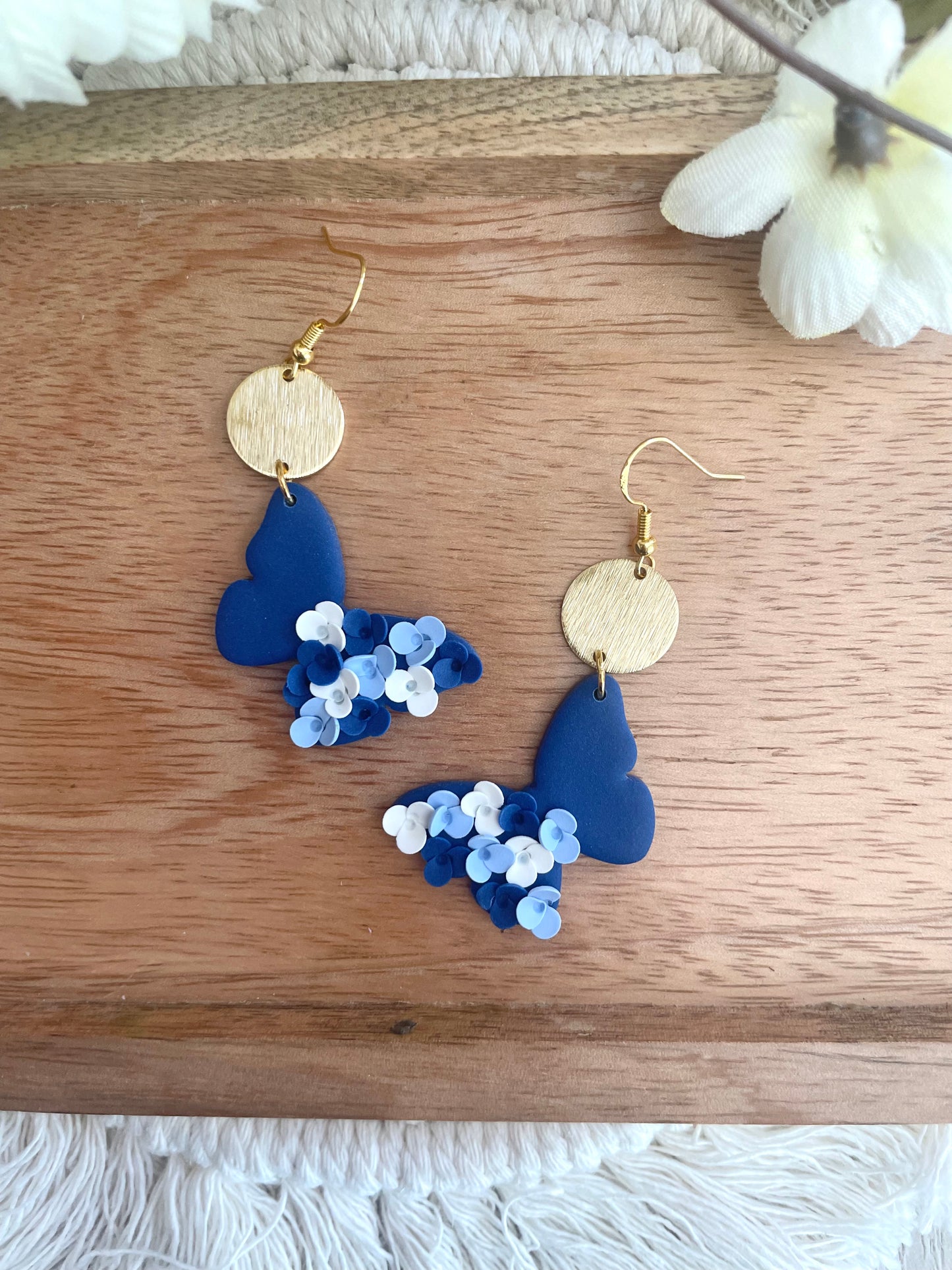 Blue Multi Flower Dangle Collection- MADE TO ORDER