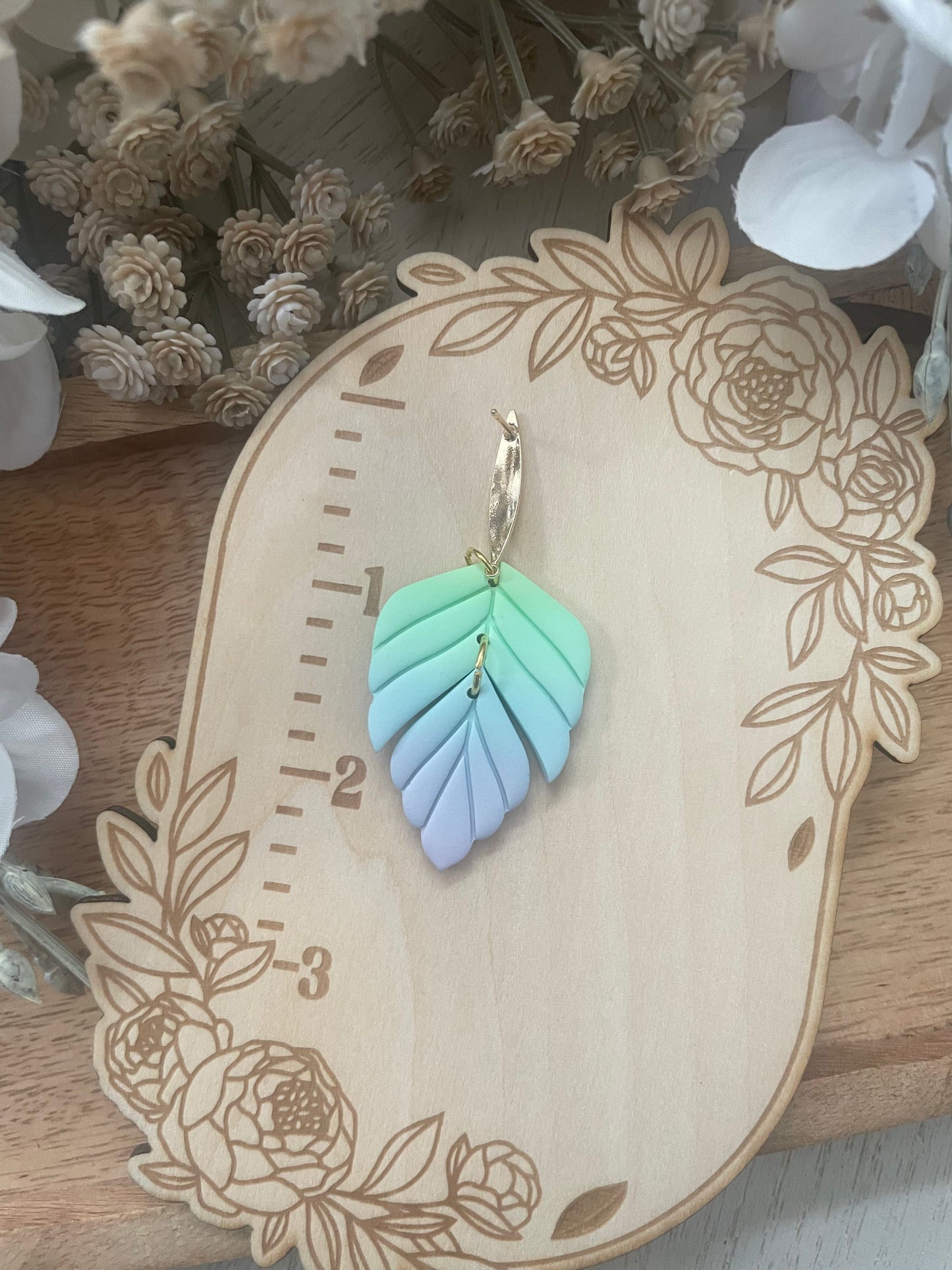 Ombré Leaf Dangles