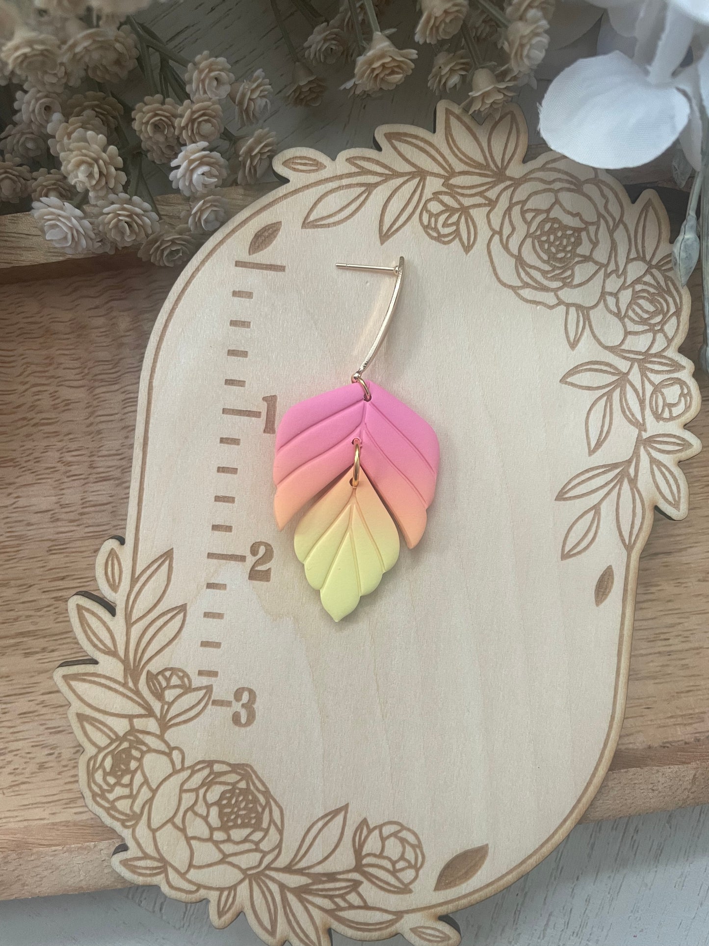 Ombré Leaf Dangles