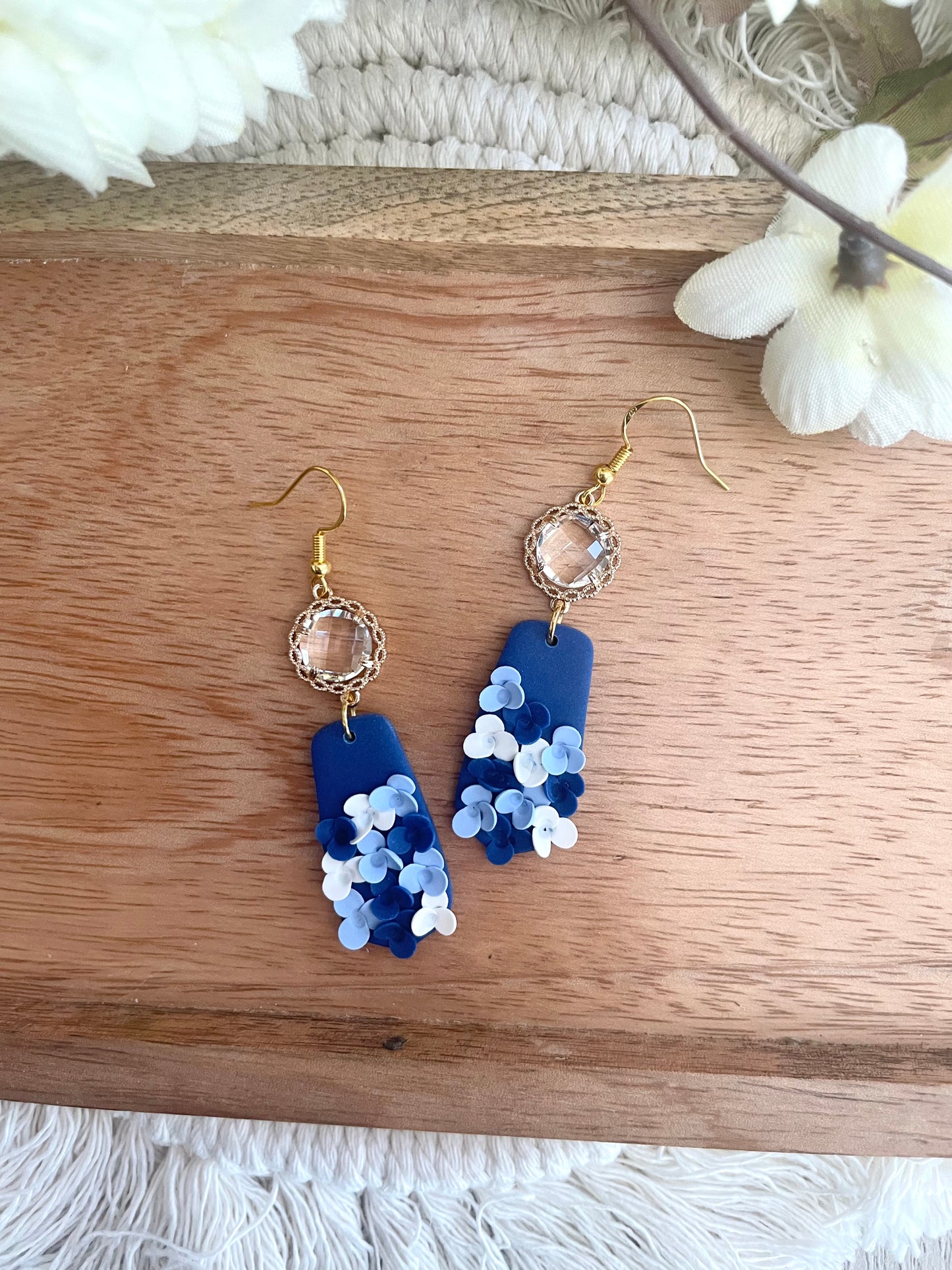 Blue Multi Flower Dangle Collection- MADE TO ORDER