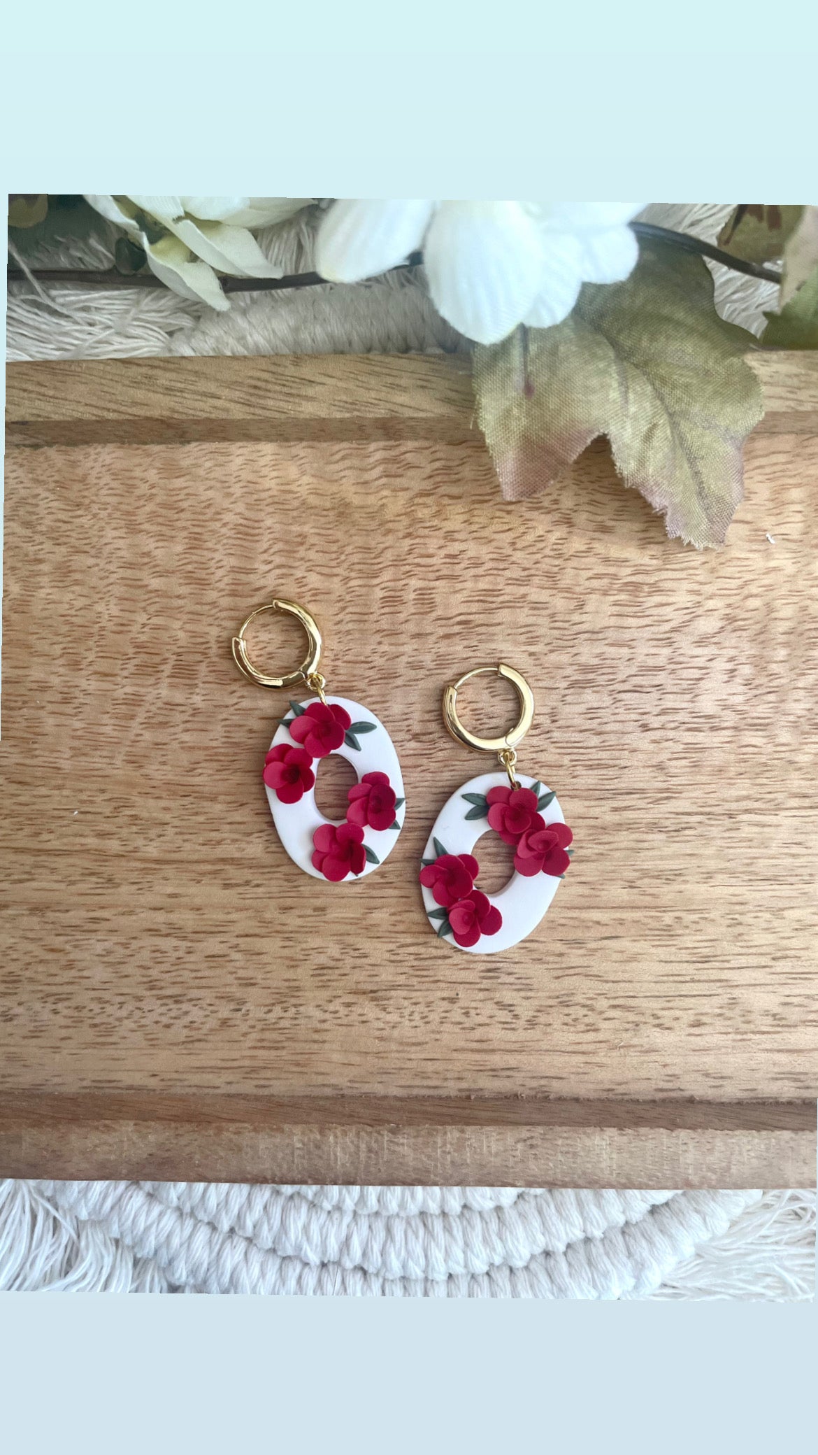 Red and White Floral Collection